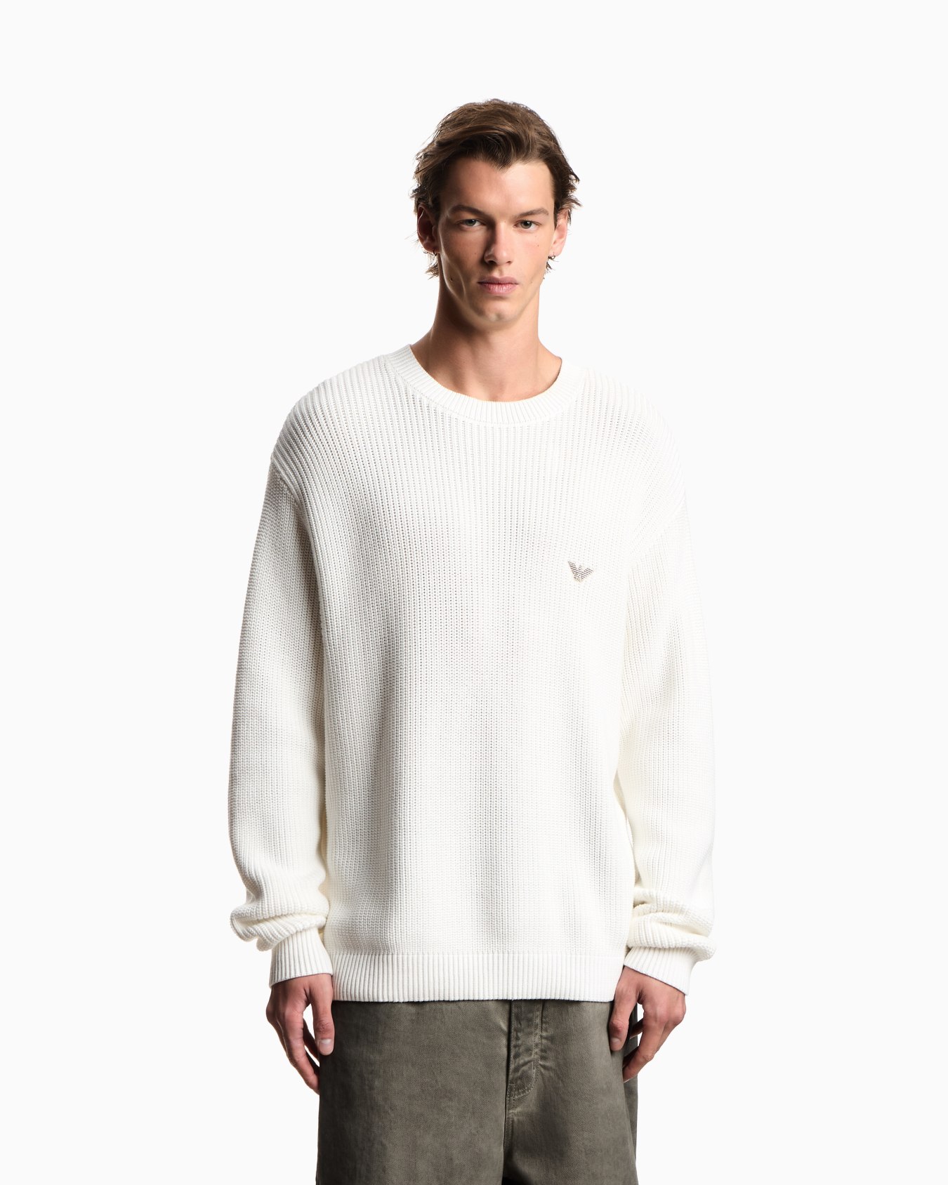 Half fisherman’s rib knit jumper Slide 3