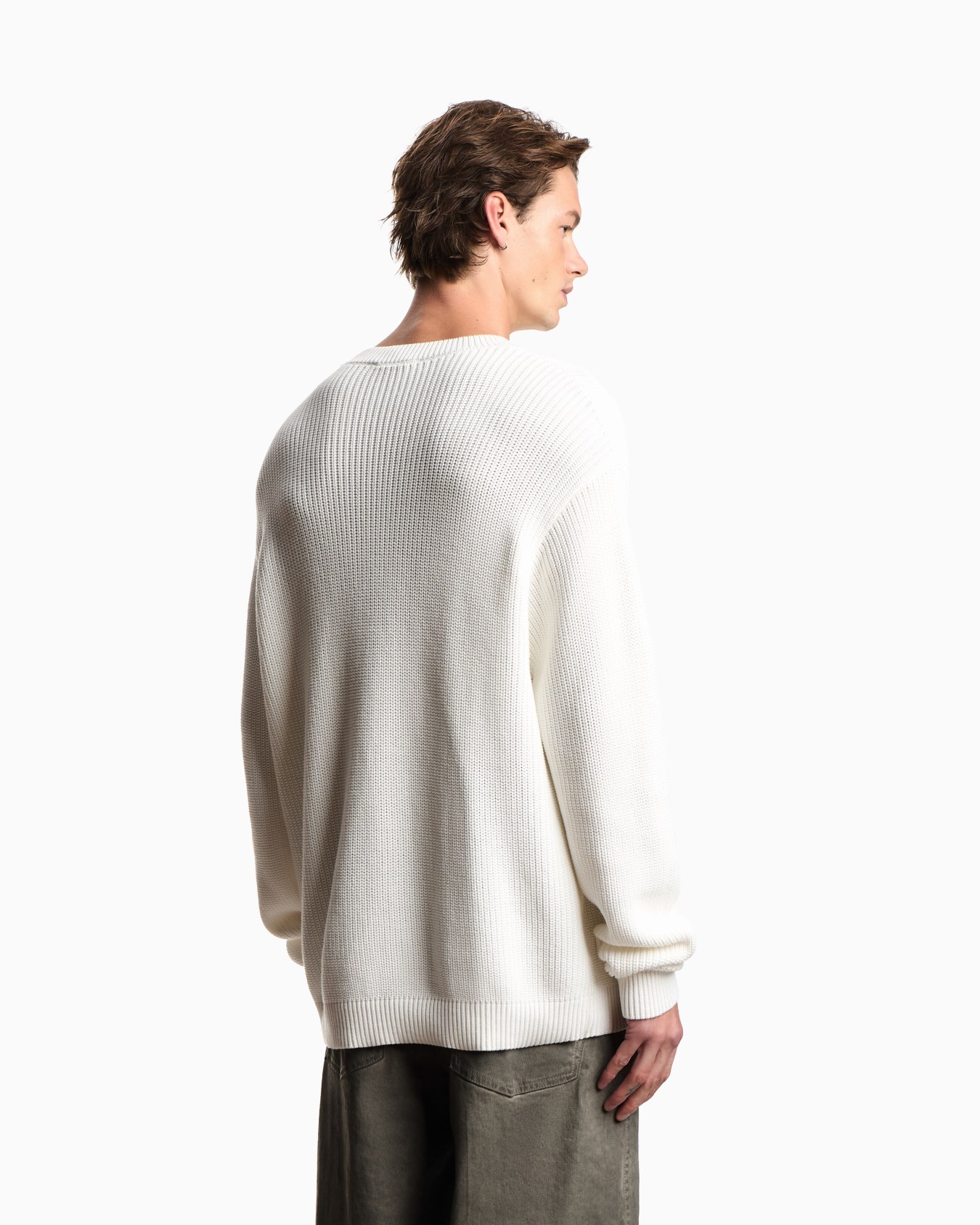 Half fisherman’s rib knit jumper Slide 2