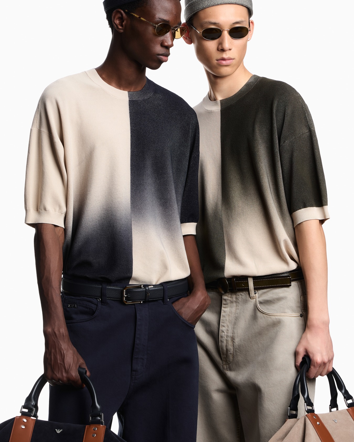 Honeycomb structured cotton sweater Slide 3