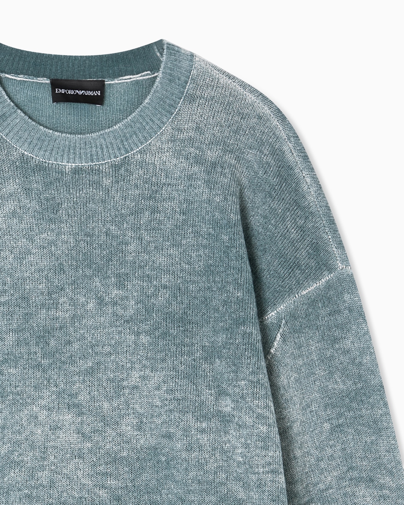 Jersey de punto jersey de lana virgen estampado Diapositiva 4