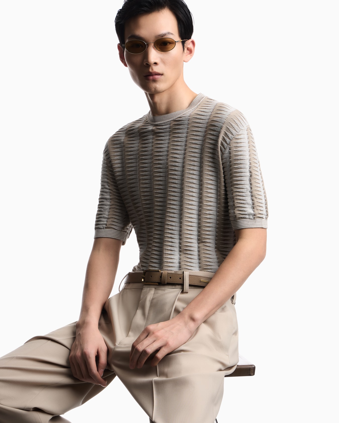 セーター ツートン ジャカードモチーフ スライドする 5