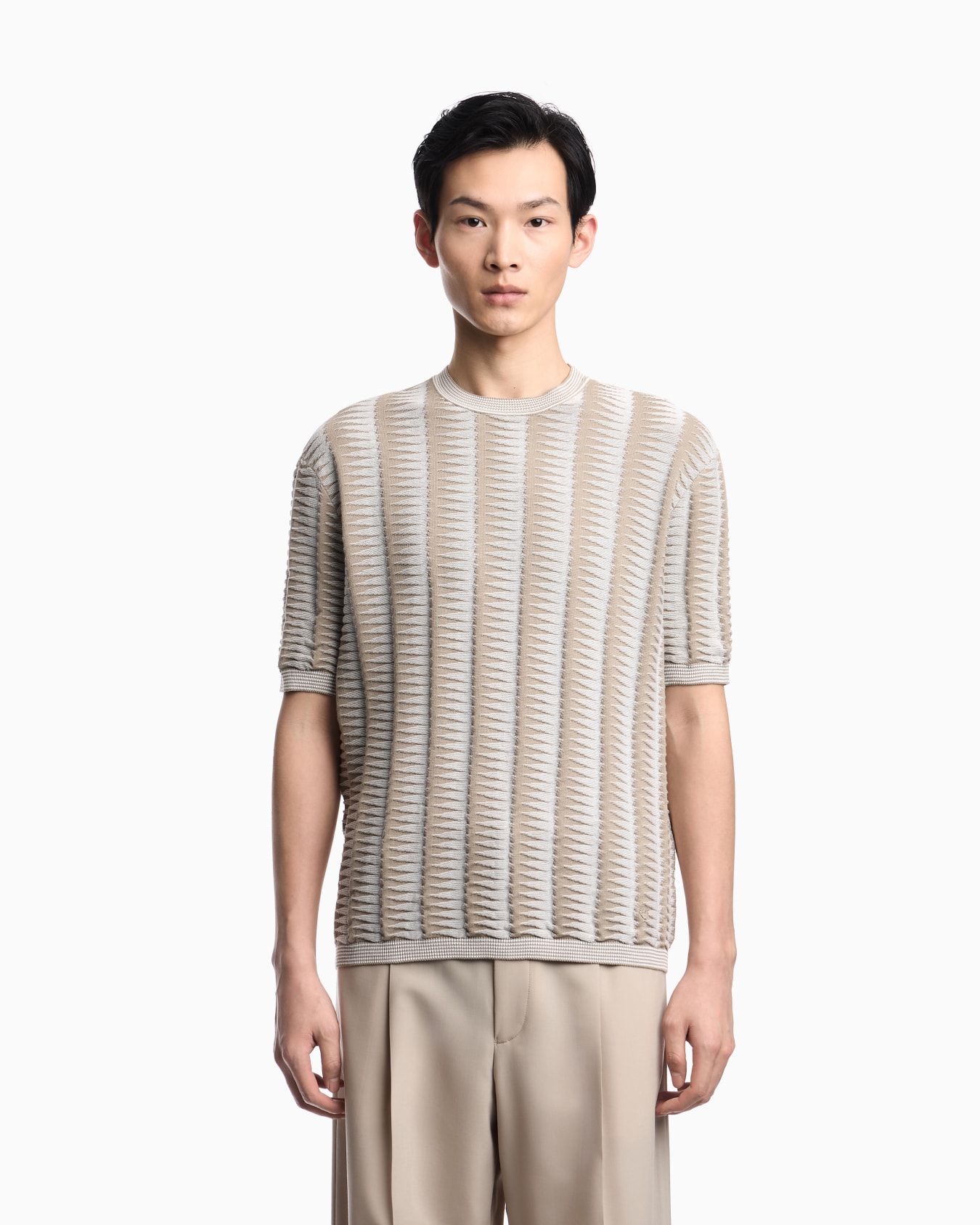 セーター ツートン ジャカードモチーフ スライドする 3