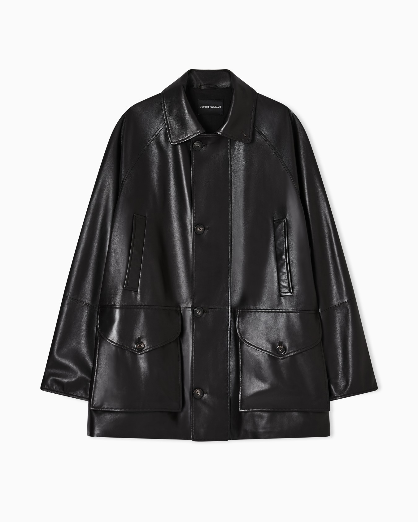 Ultra light lamb nappa peacoat Diapositive 0