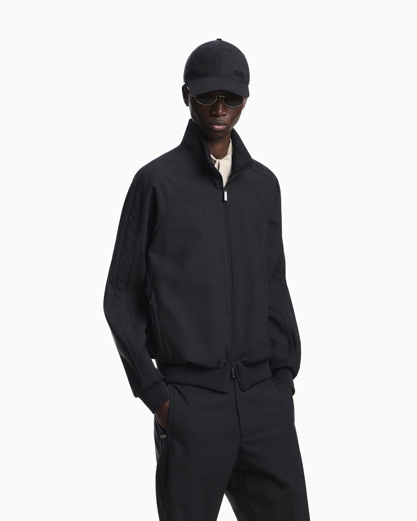 Pantalon en toile stretch de laine mélangée Diapositive 3