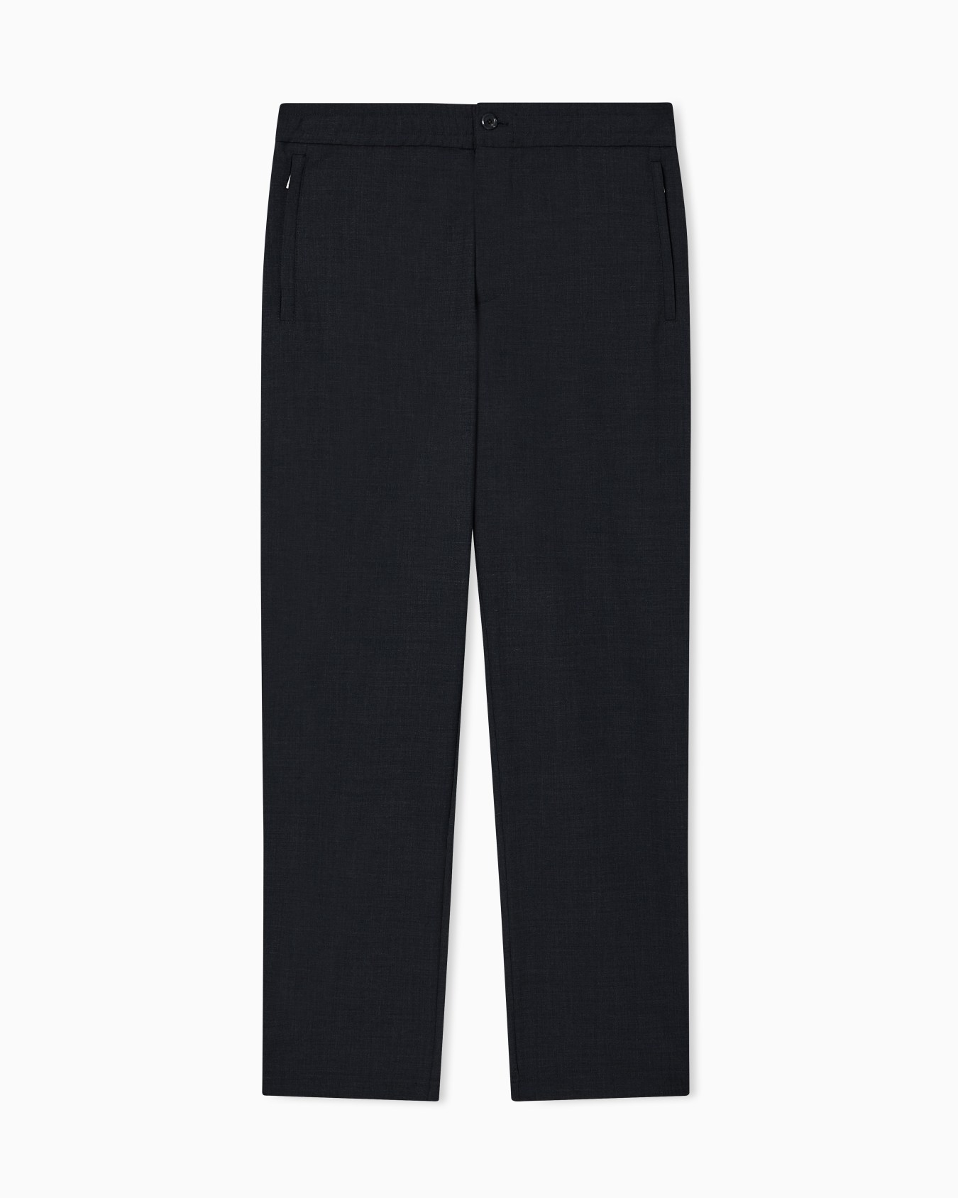 Pantalon en toile stretch de laine mélangée Diapositive 0