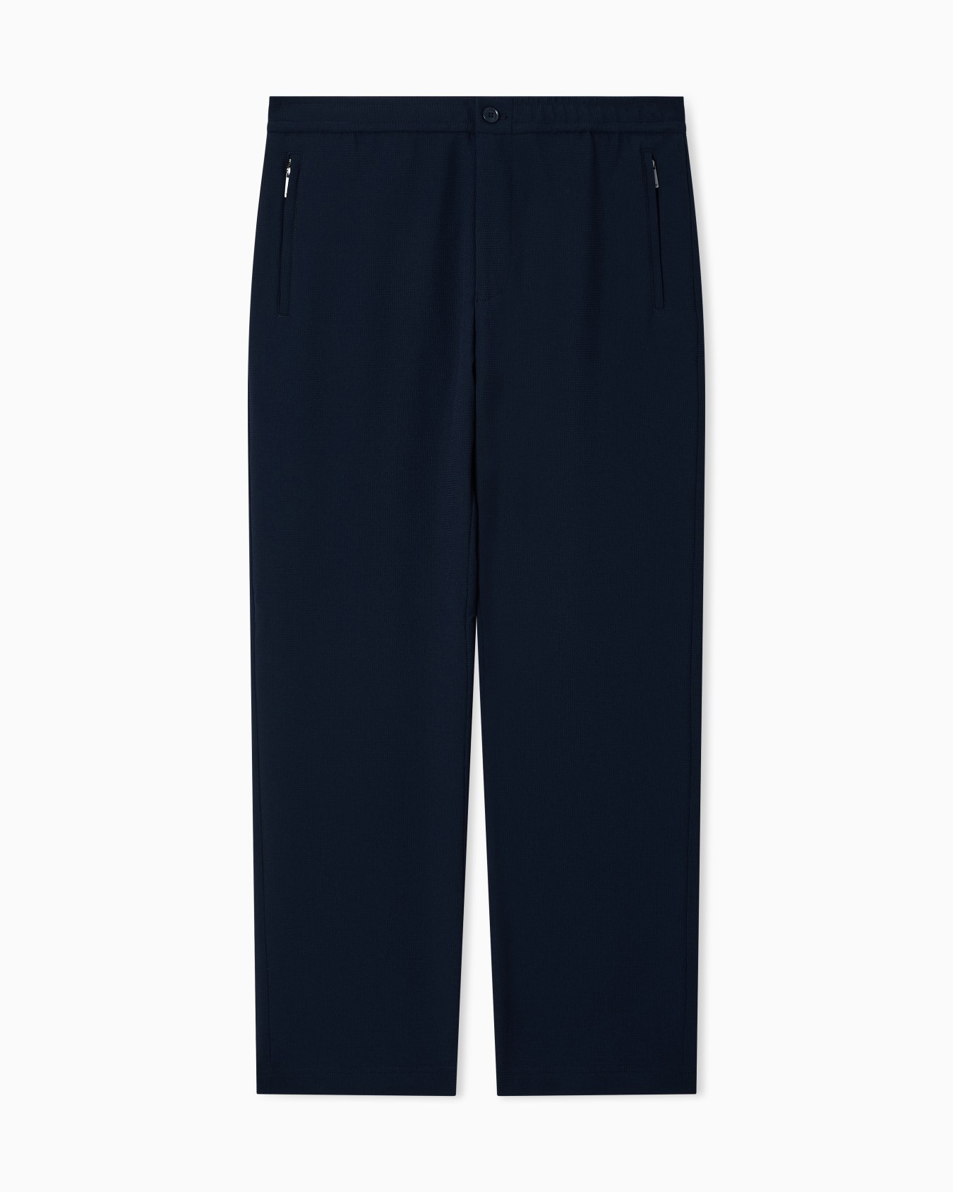 Icon 3D piqué-effect crêpe jersey trousers Slide 0