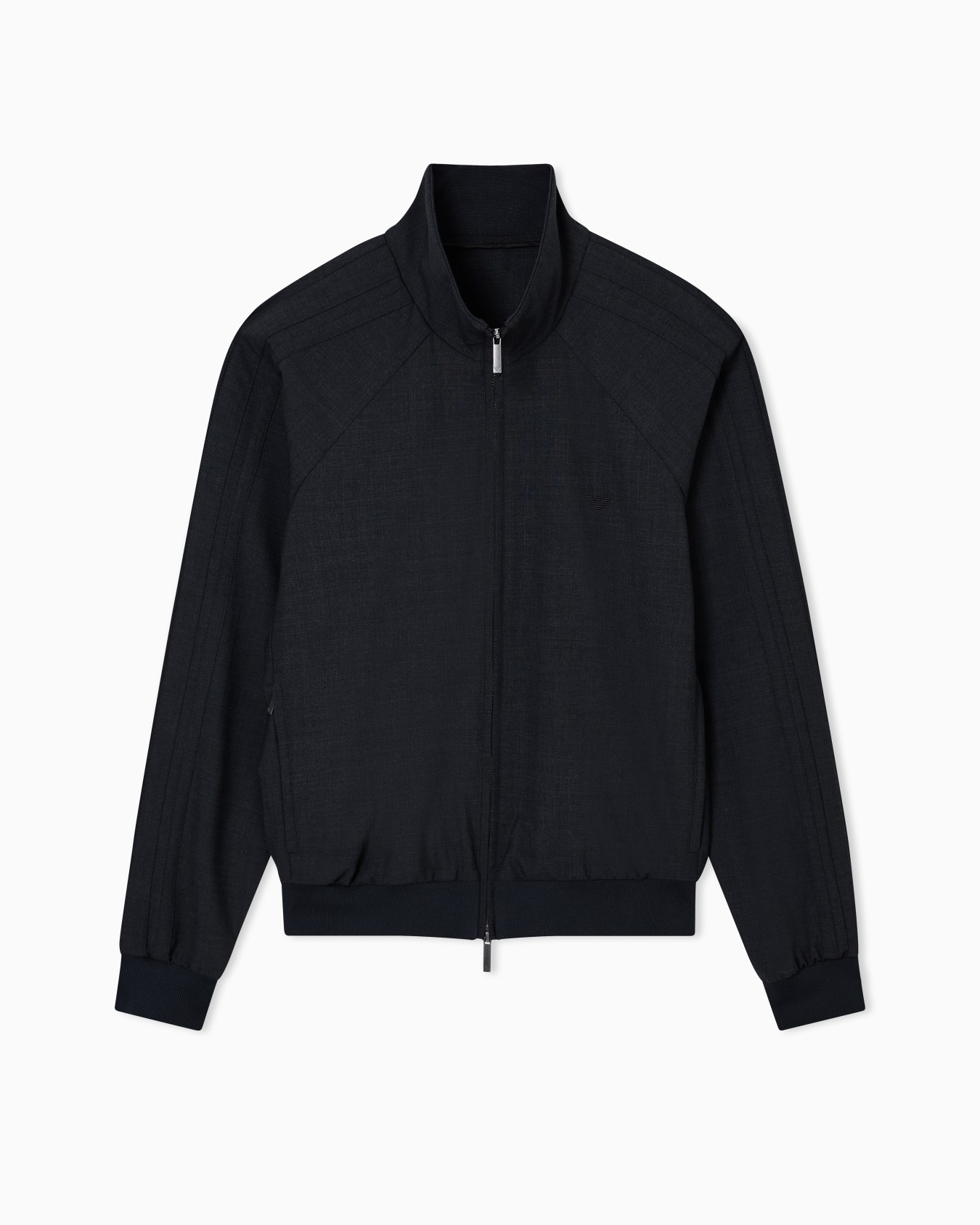 Blouson full zip in tela misto lana stretch Icon Slide 0