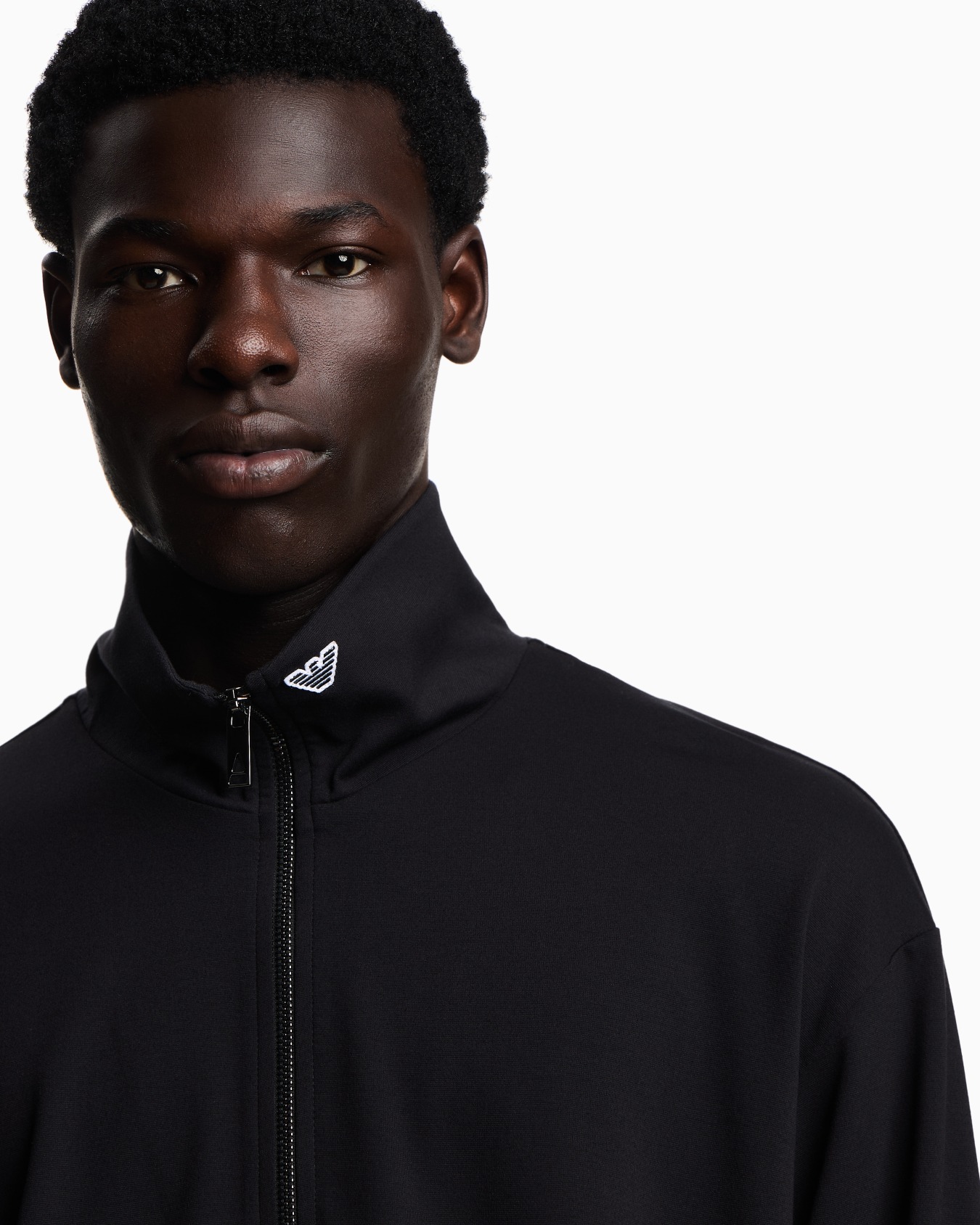 モックネックセーター ジャージー パーシャルジップ スライドする 4