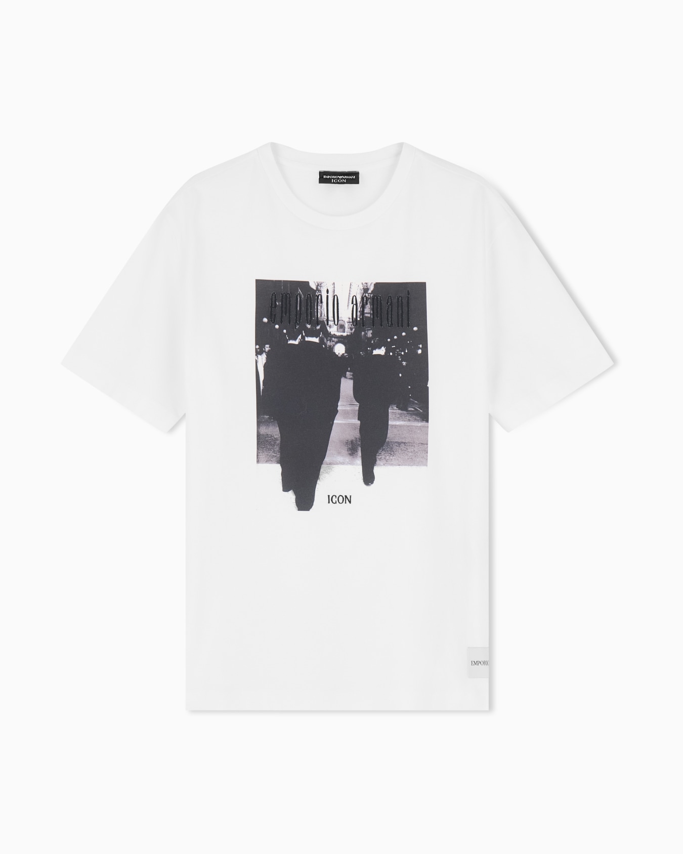 Icon jersey T-shirt with photographic print and embroidery Slide 0