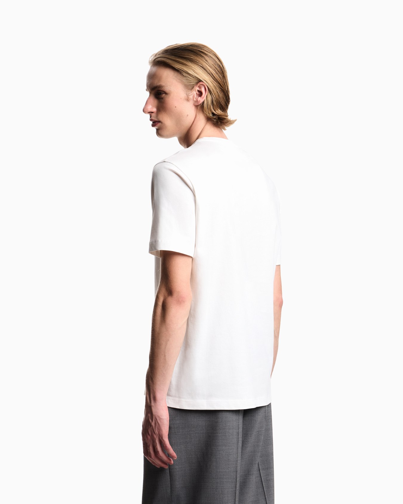 Jersey T-shirt with photographic print and Icon embroidery Slide 2