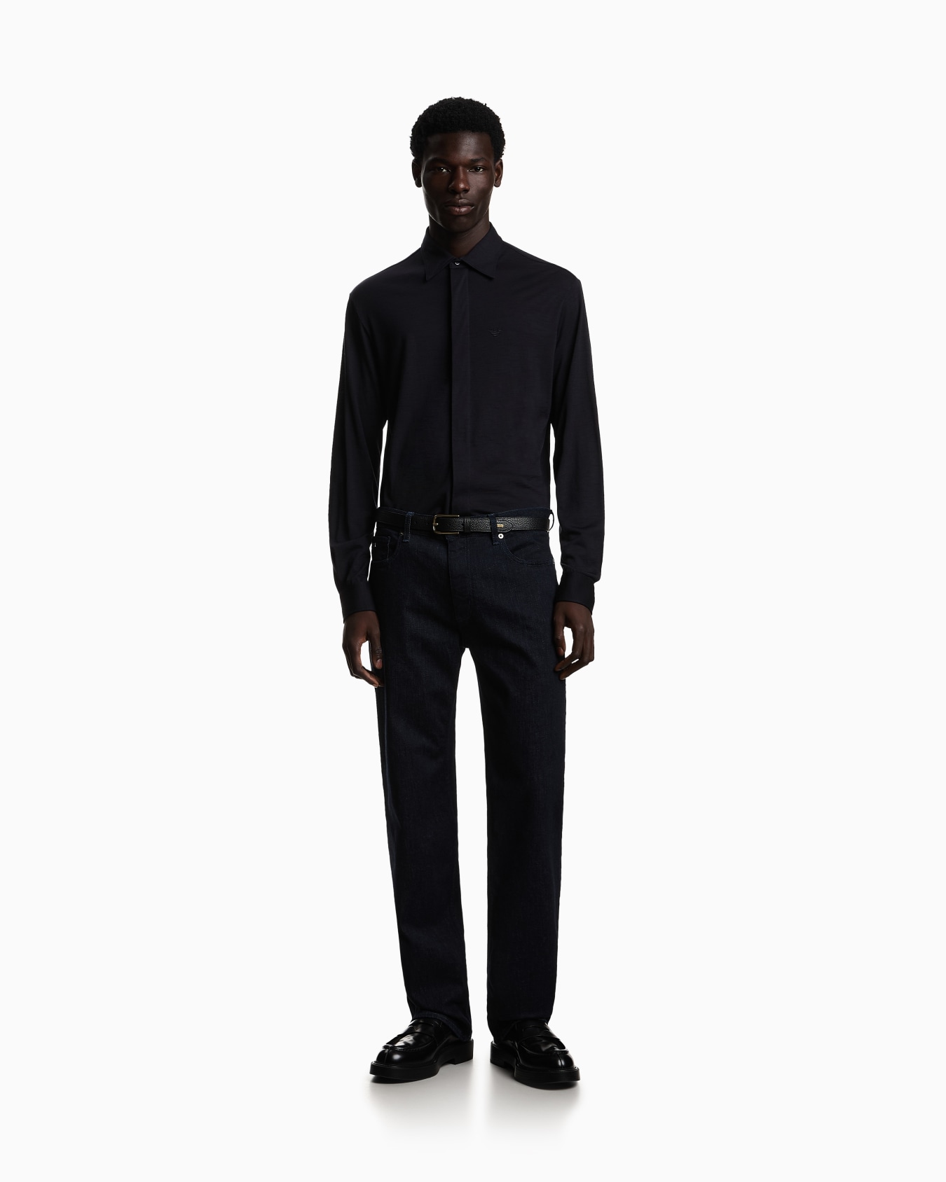 Wool slub jersey shirt Slide 1