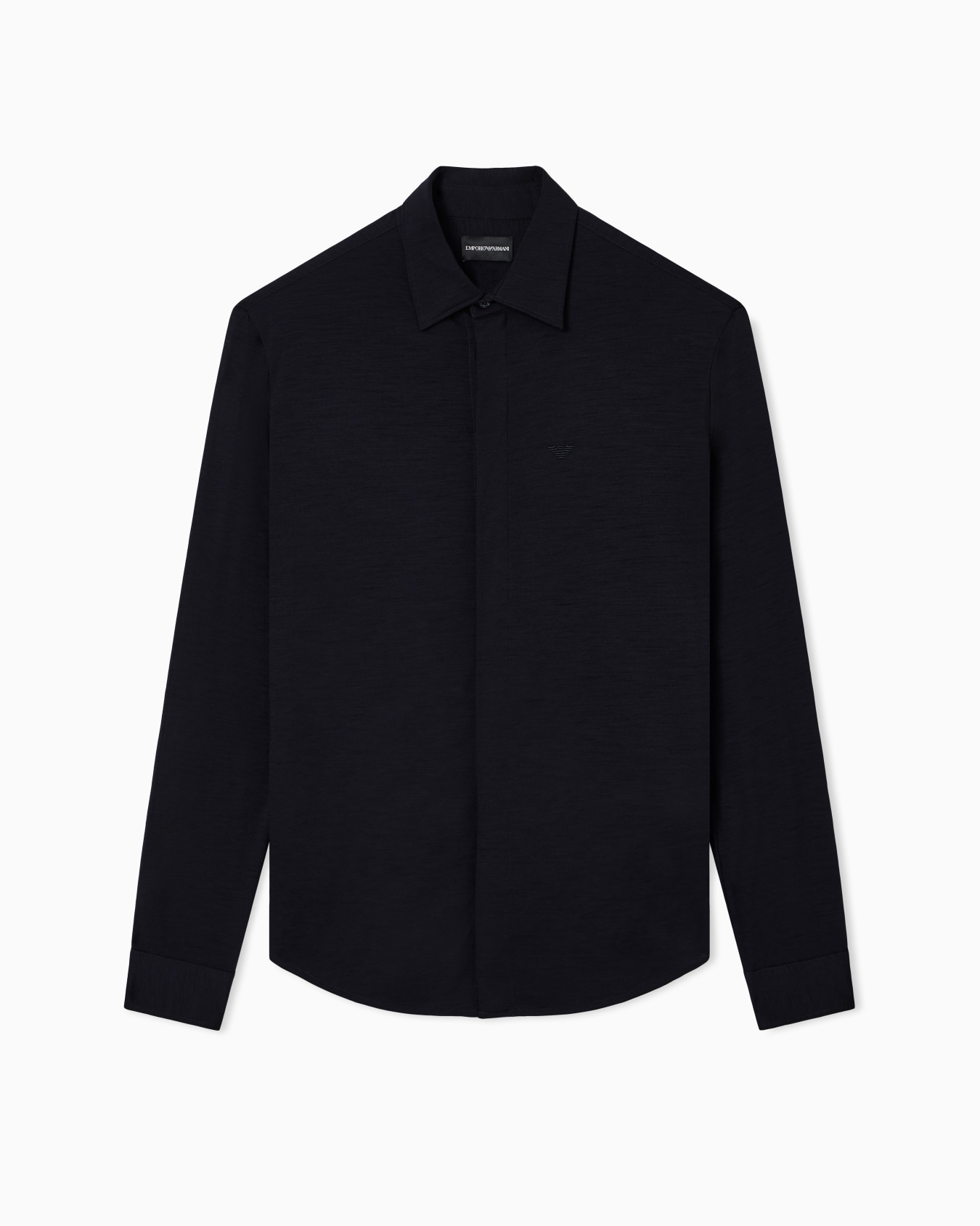 Wool slub jersey shirt Slide 0