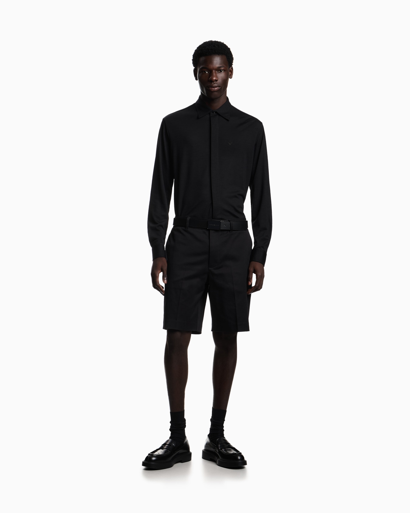 Wool slub jersey shirt Slide 1