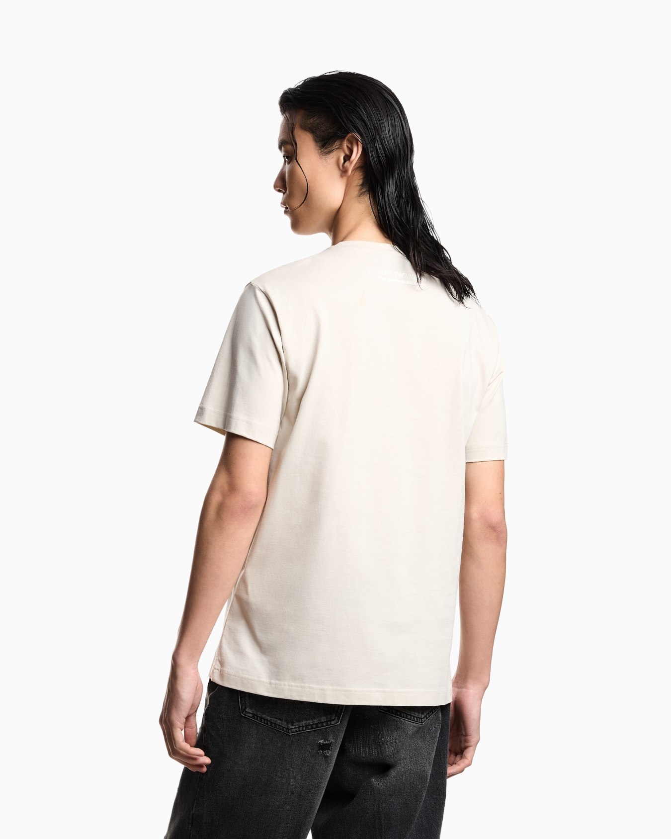 T-shirt in jersey stampa mountain Après Slide 2