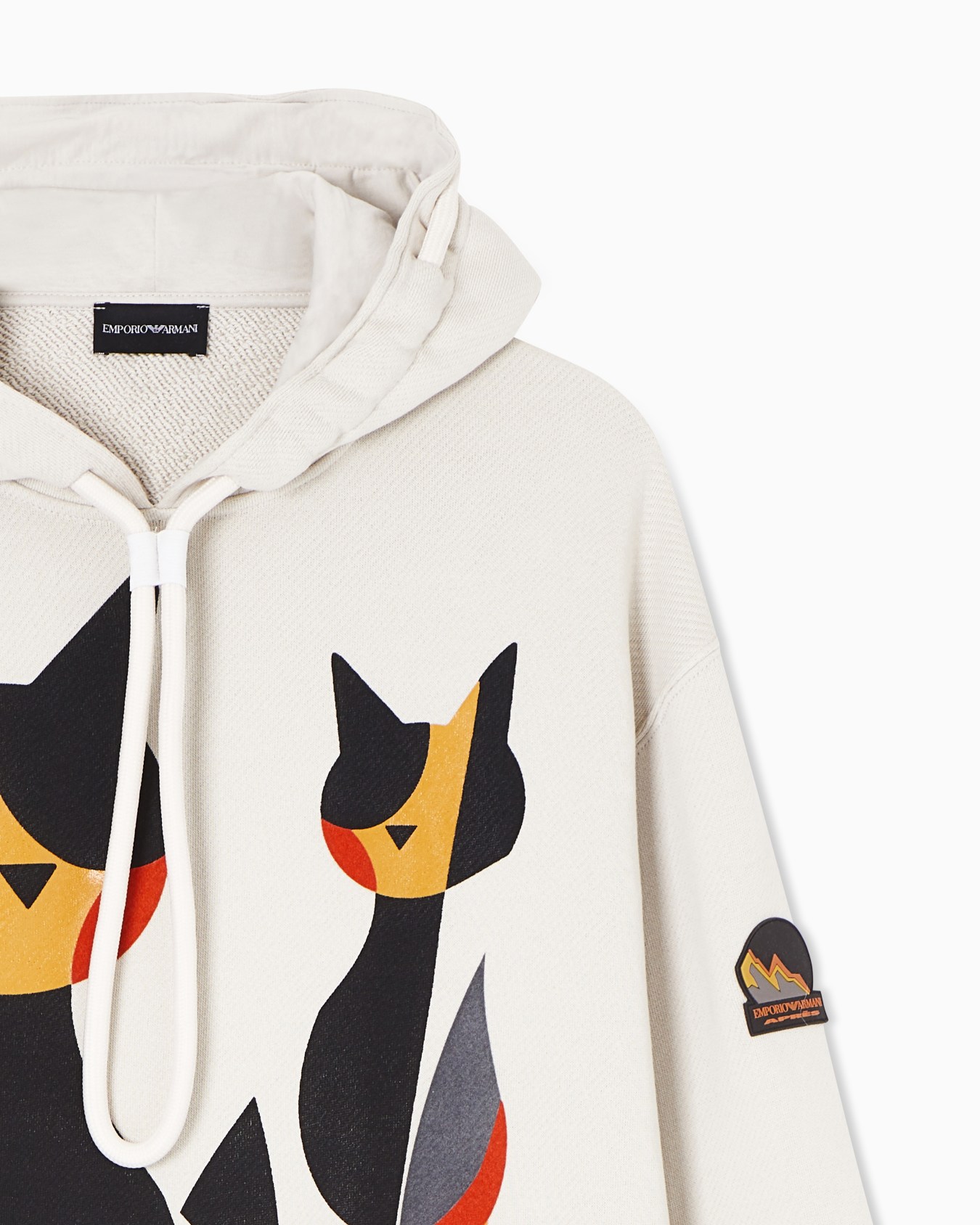 Après フード付きスウェットシャツ ジャージー キャットモチーフ スライドする 4