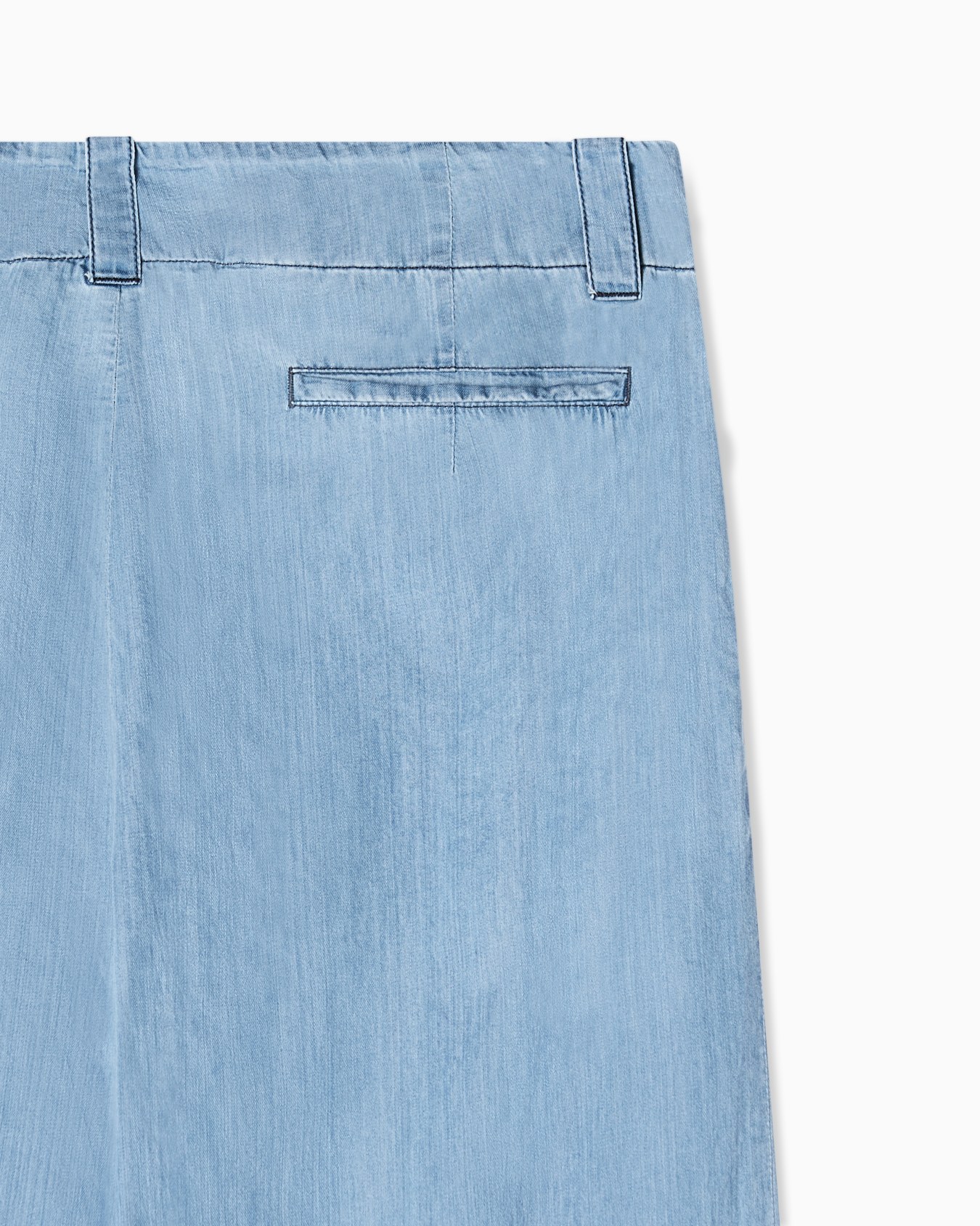 Icon lightweight denim wide-leg trousers Slide 3