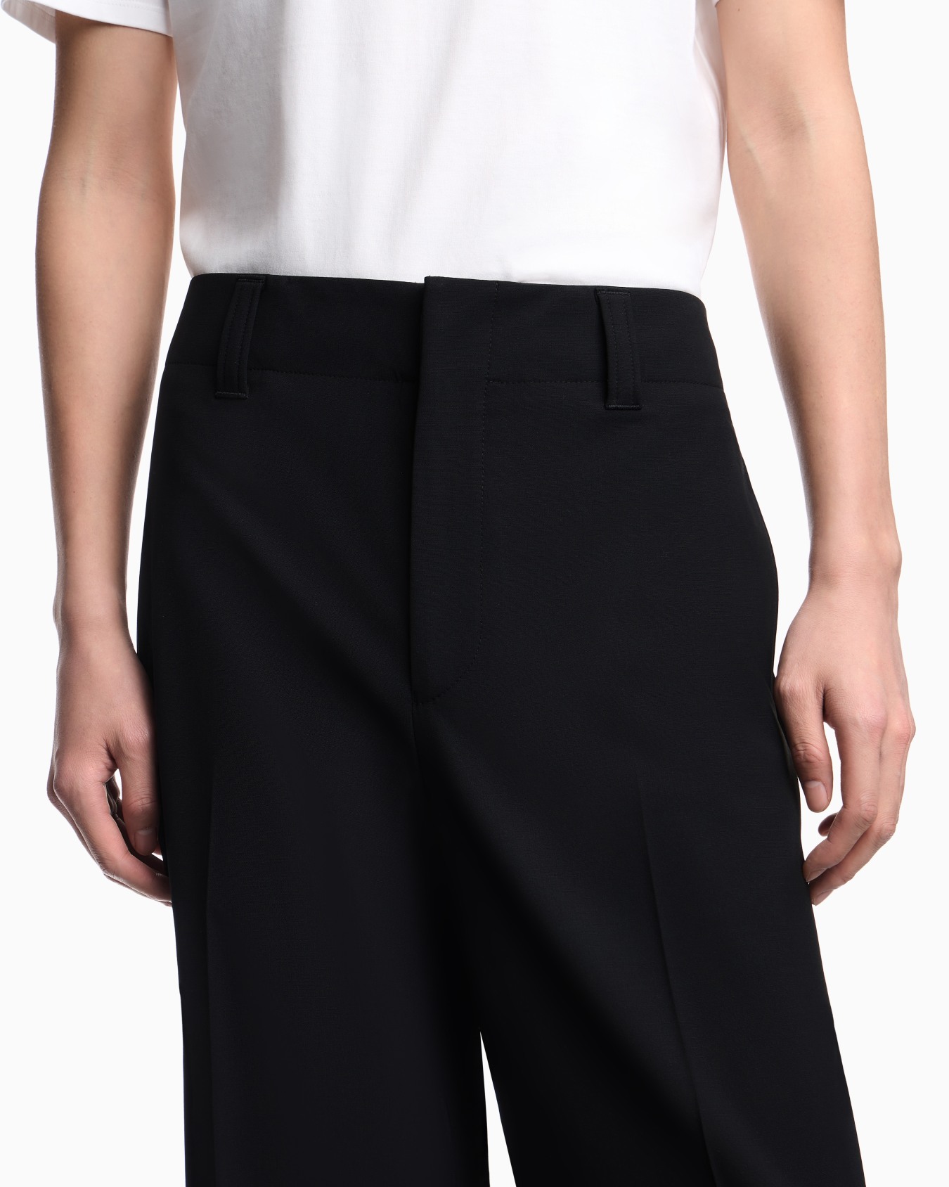 パンツ ストレッチウール コンパクトキャンバス スライドする 4