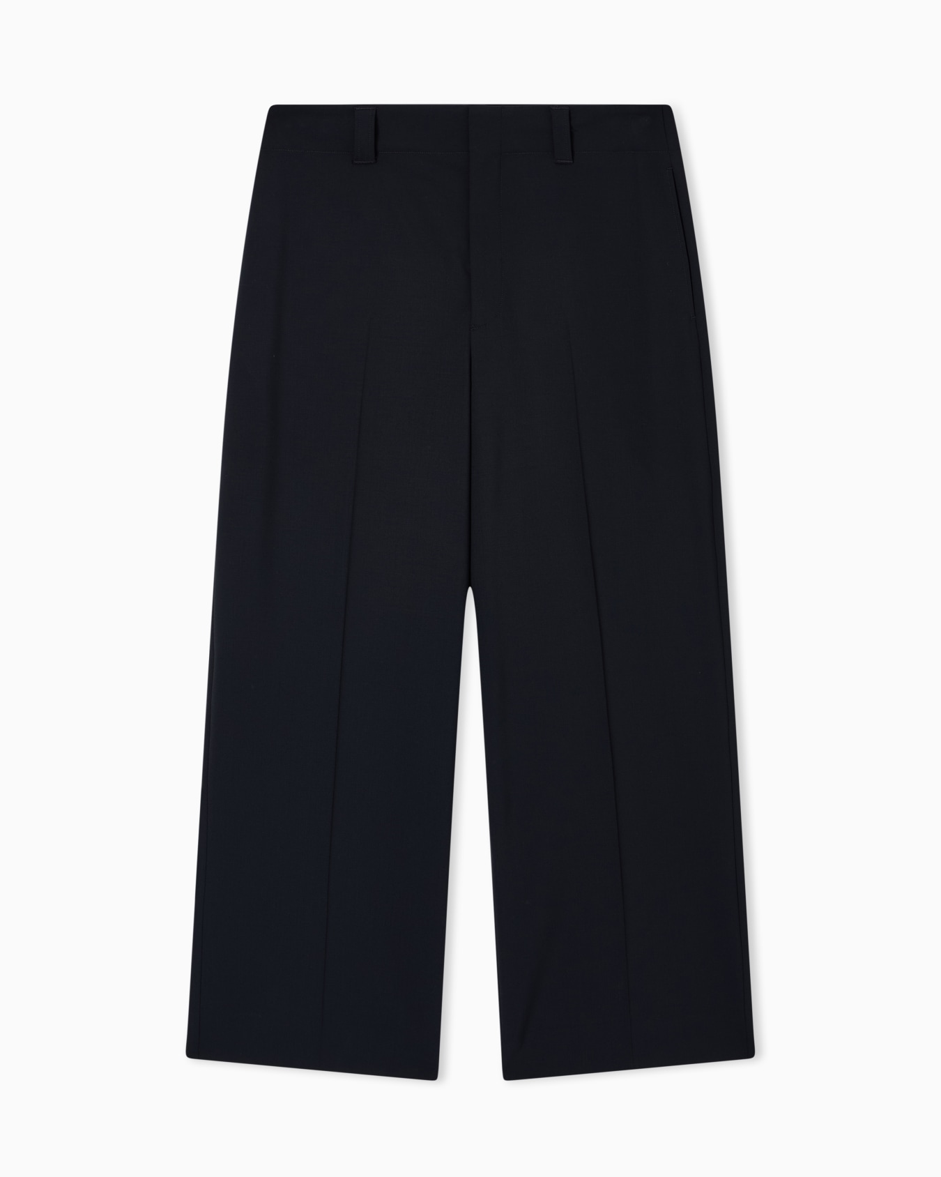 Compact stretch wool canvas trousers Slide 0