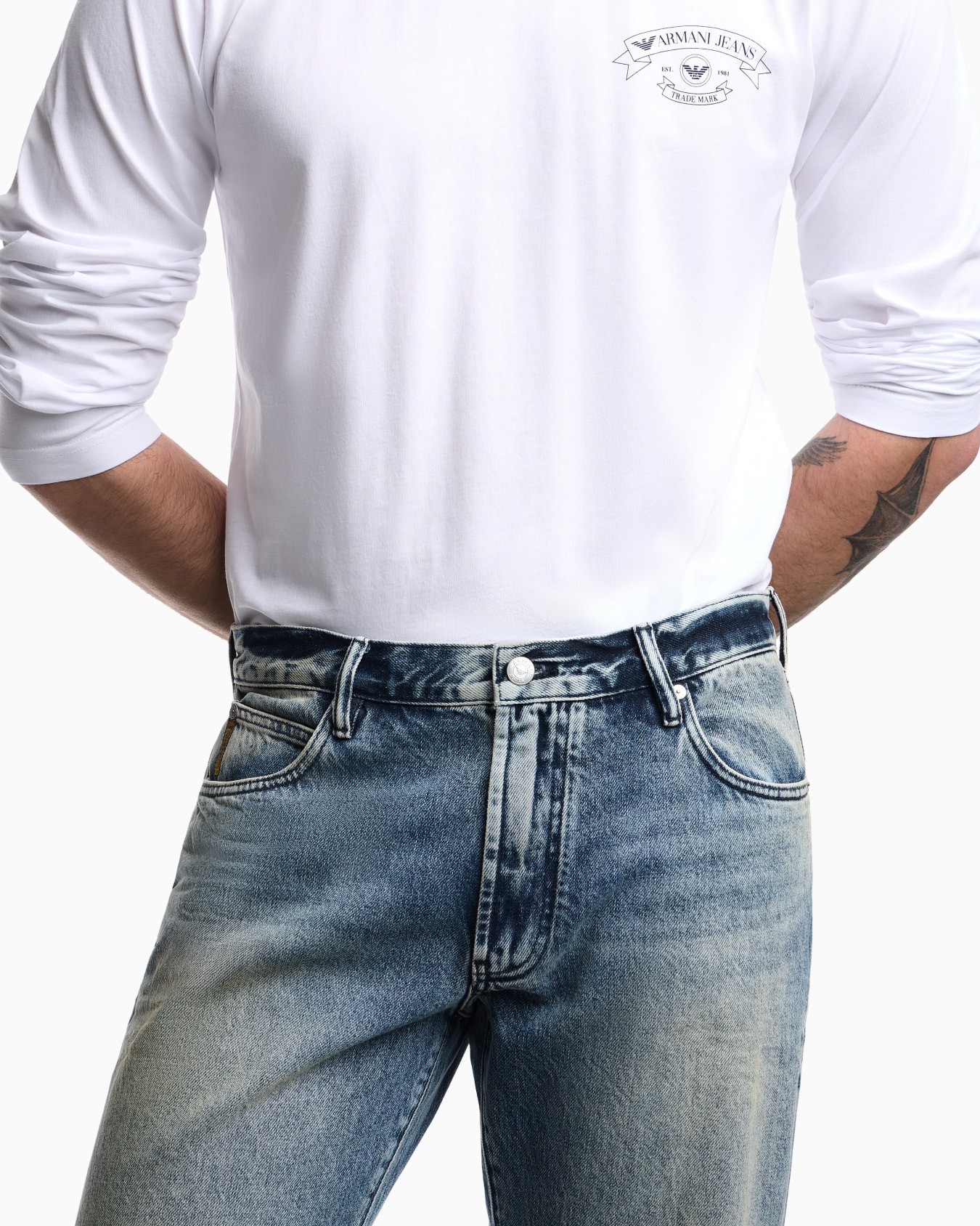 J70 loose-fit jeans in Armani Jeans denim Slide 4