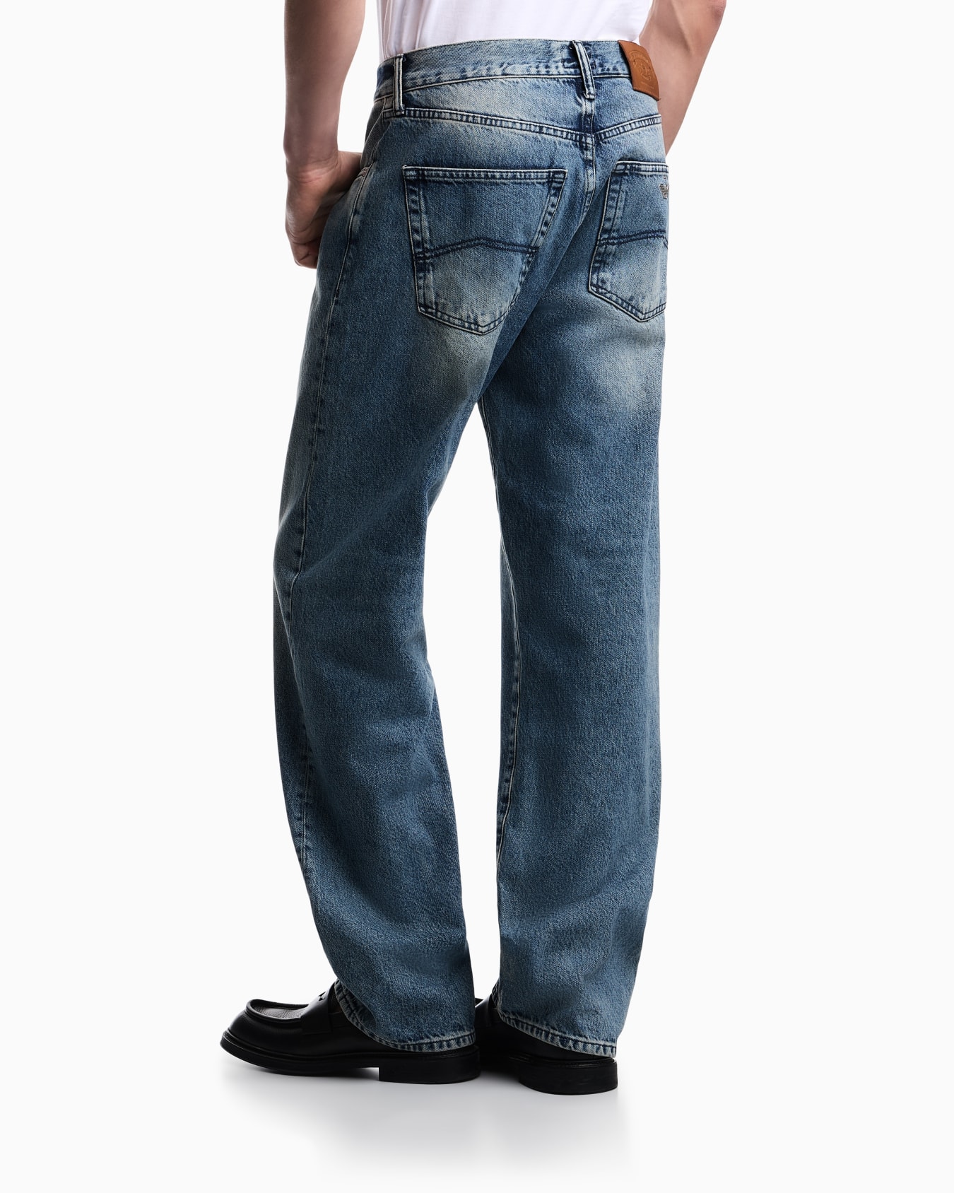 Armani Jeans J70 Comfort Fit Jeans aus Denim Folie 3