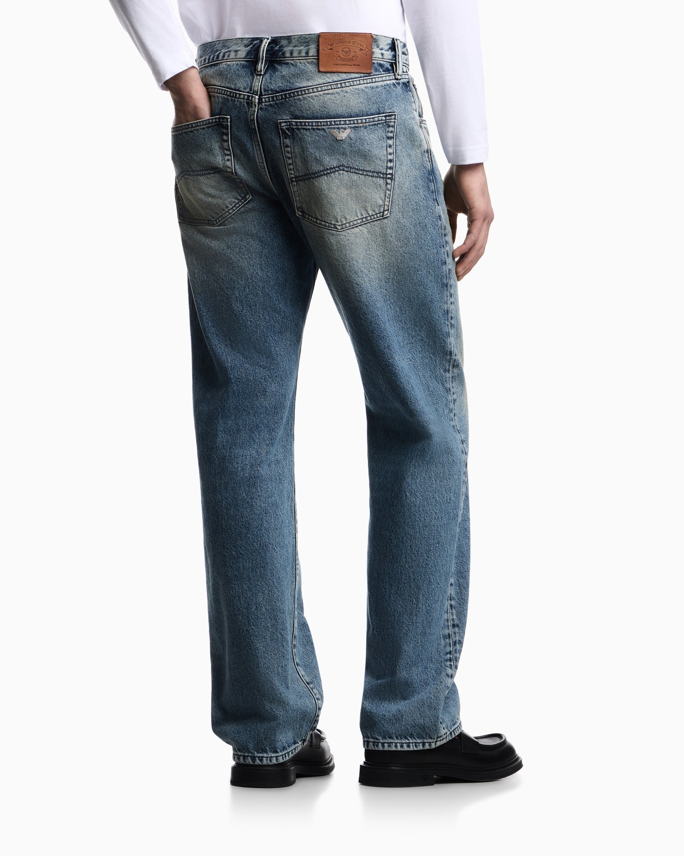 J70 loose-fit jeans in Armani Jeans denim Slide 2