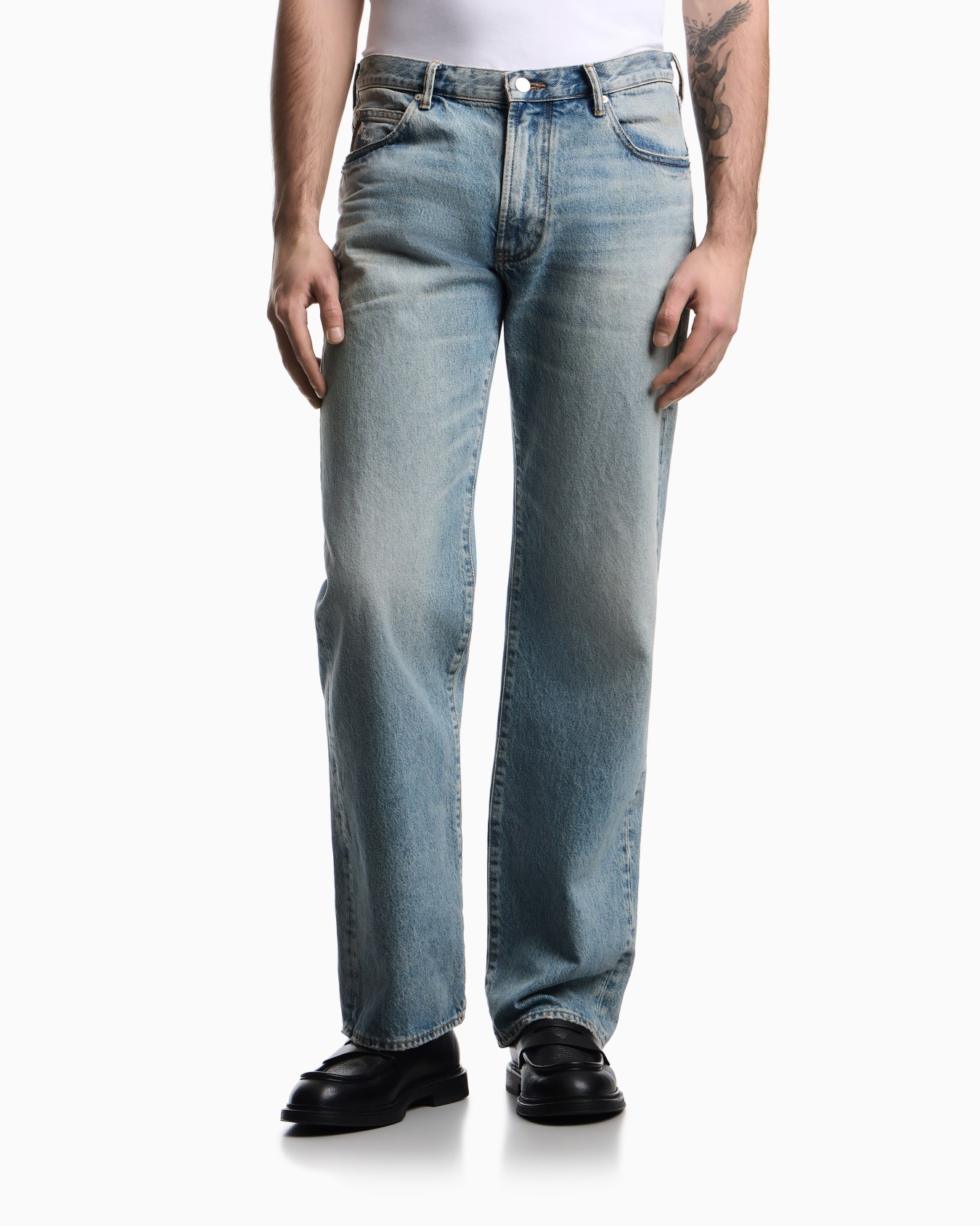 J70 loose-fit jeans in Armani Jeans denim Diapositiva 3