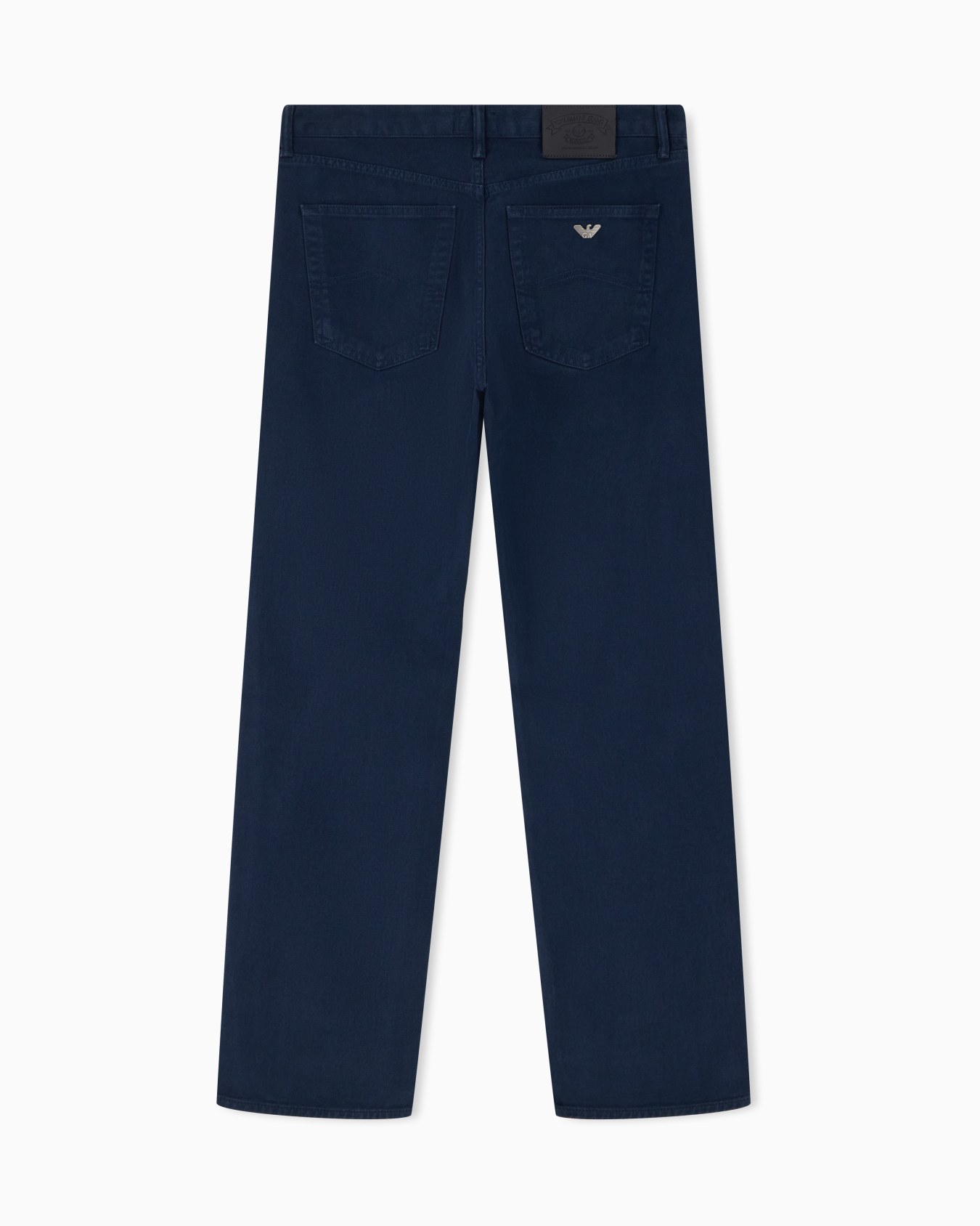 5-pocket trousers regular fit in garment-dyed brushed cotton Slide 1