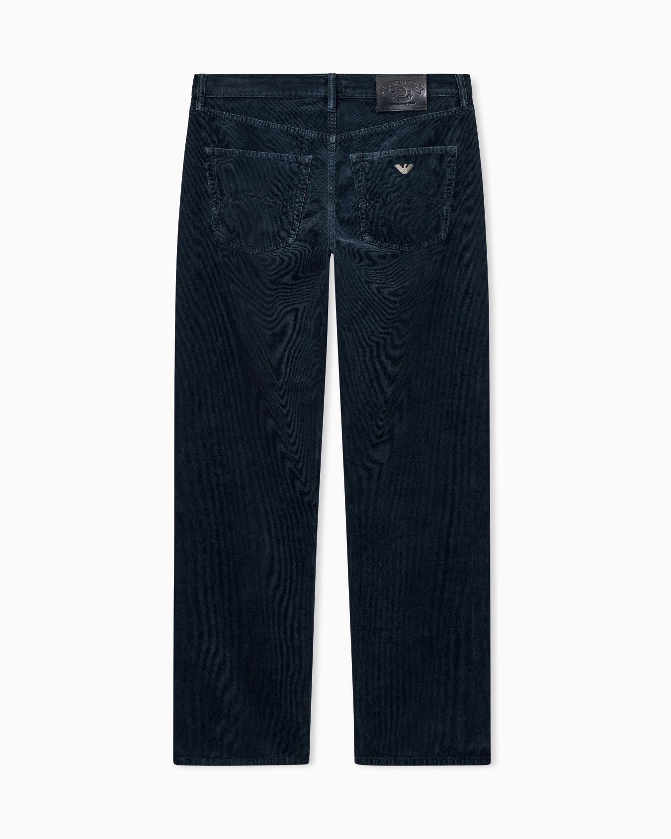 Regular fit five-pocket trousers in cotton corduroy Slide 1