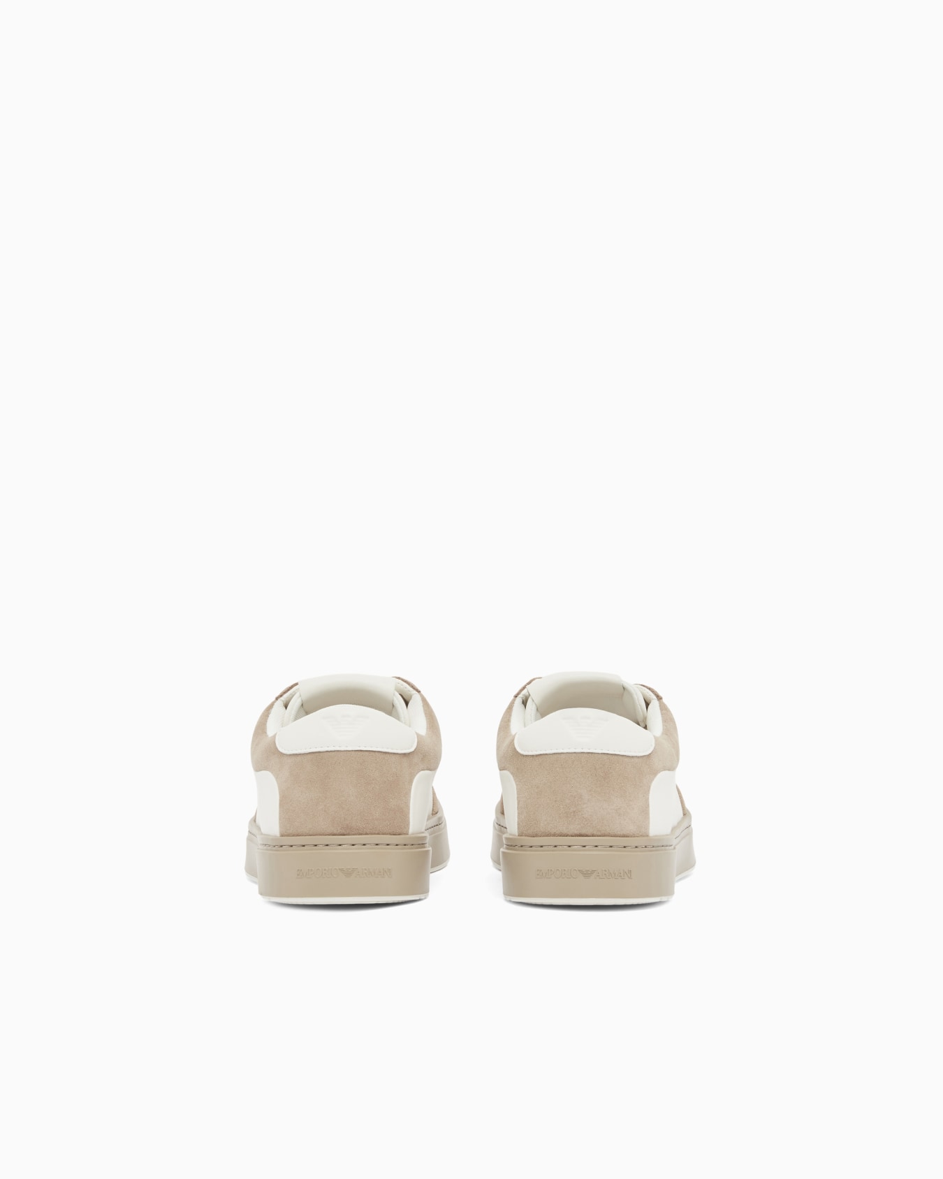 Leather sneakers with suede details Slide 3