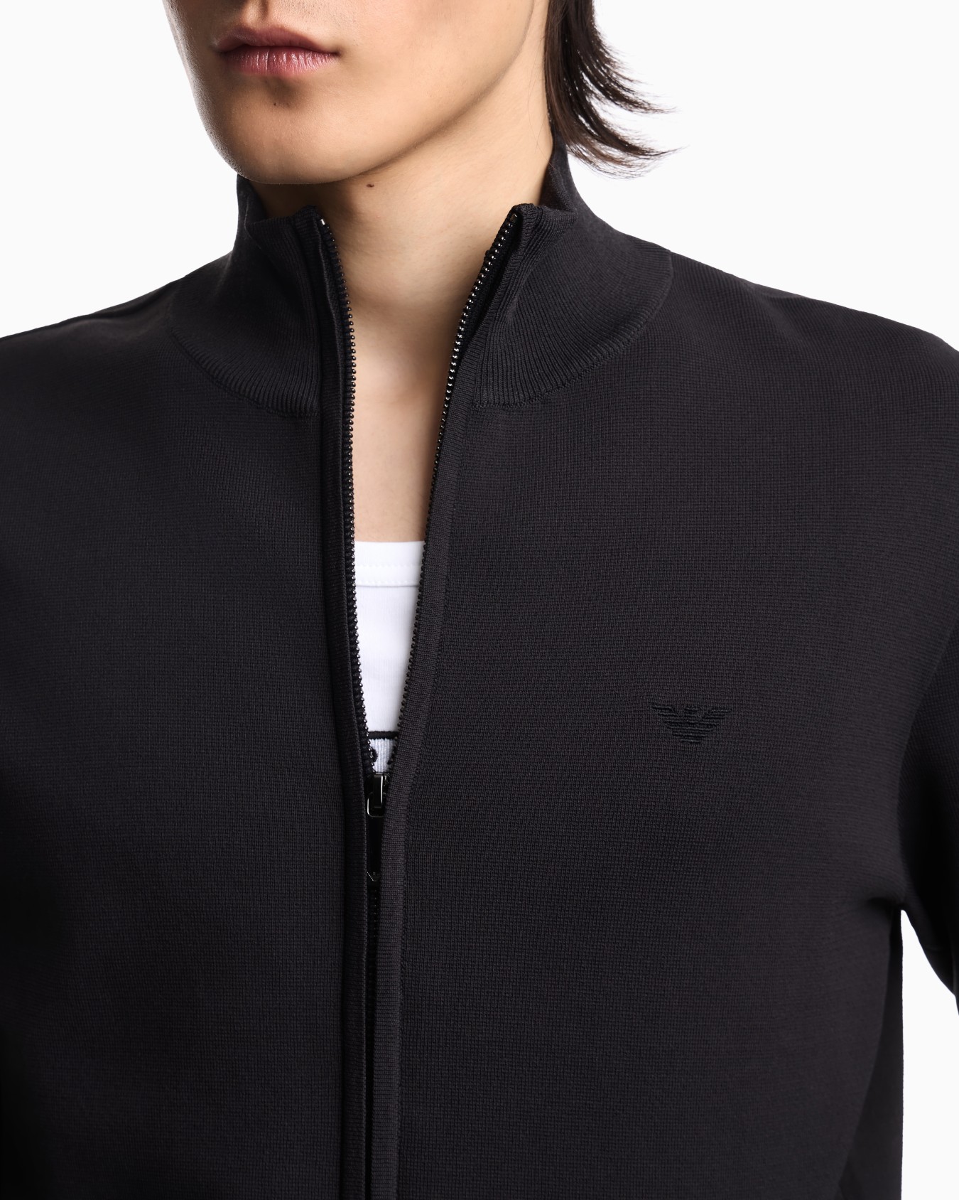 Icon ASV Cardigan aus Heavy Jersey mit durchgehendem Reißverschluss Folie 4