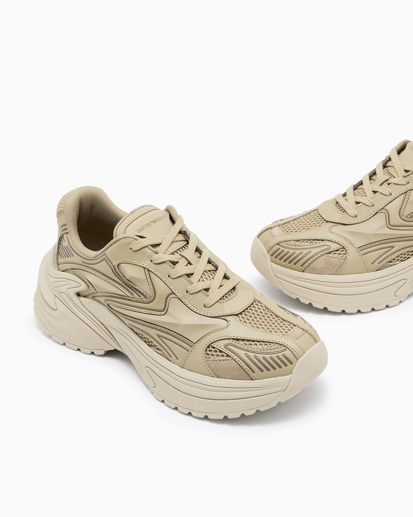 Suede and mesh sneakers Slide 4