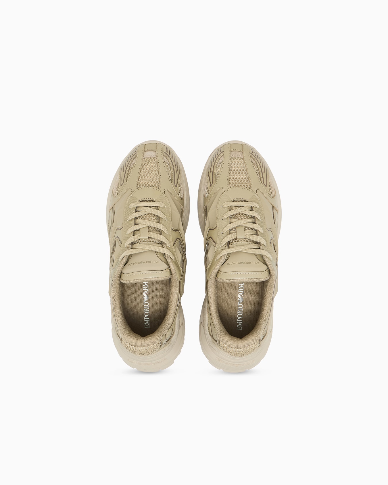 Suede and mesh sneakers Slide 2