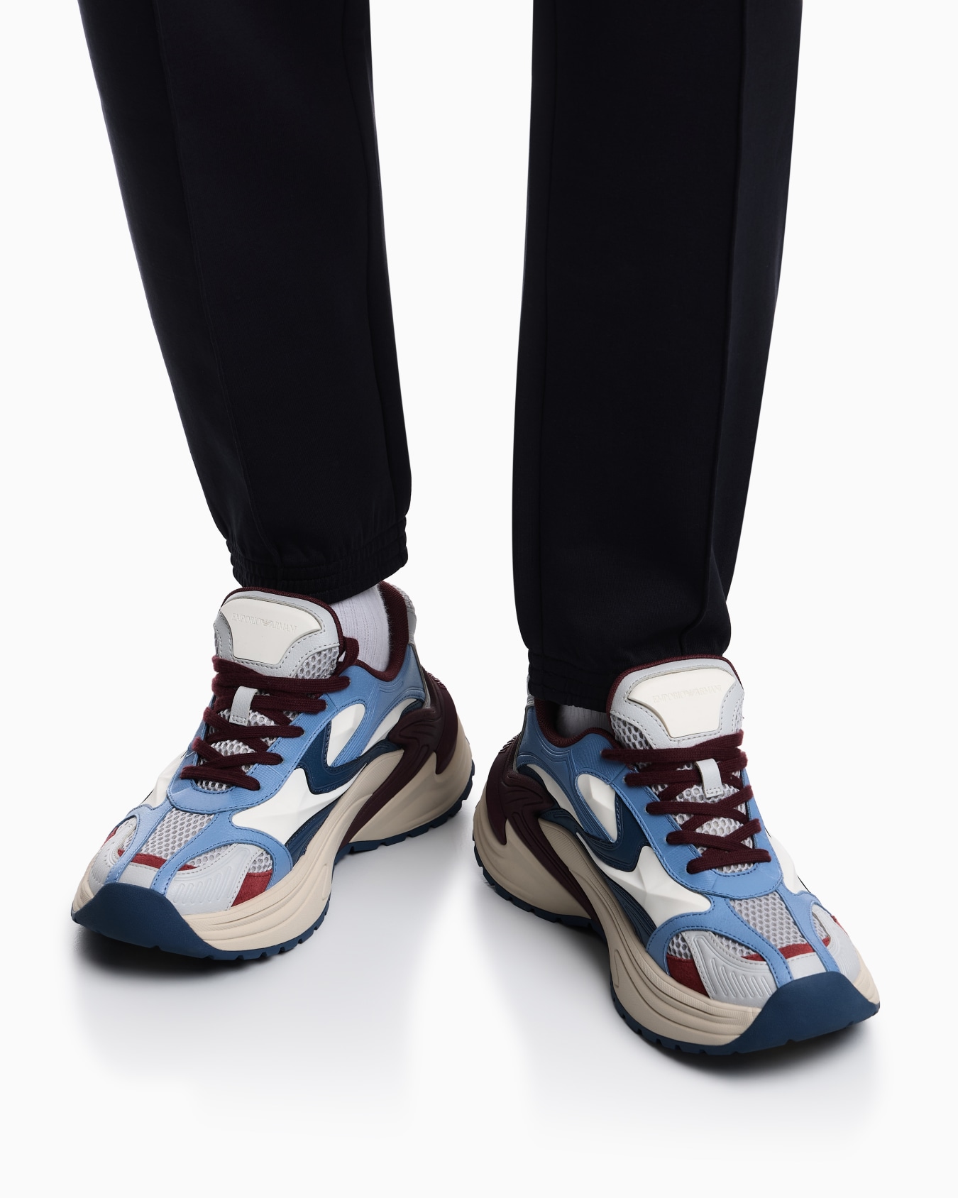 Suede and mesh sneakers Slide 6