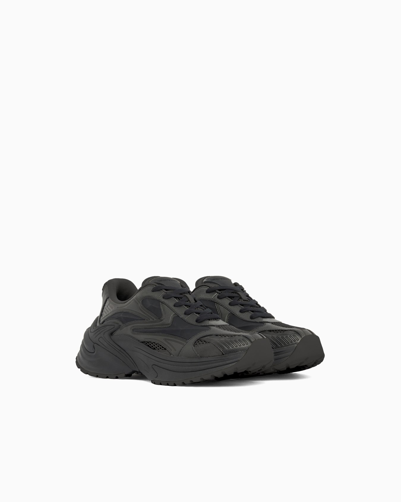 Sneakers en mesh et cuir suédé Diapositive 1