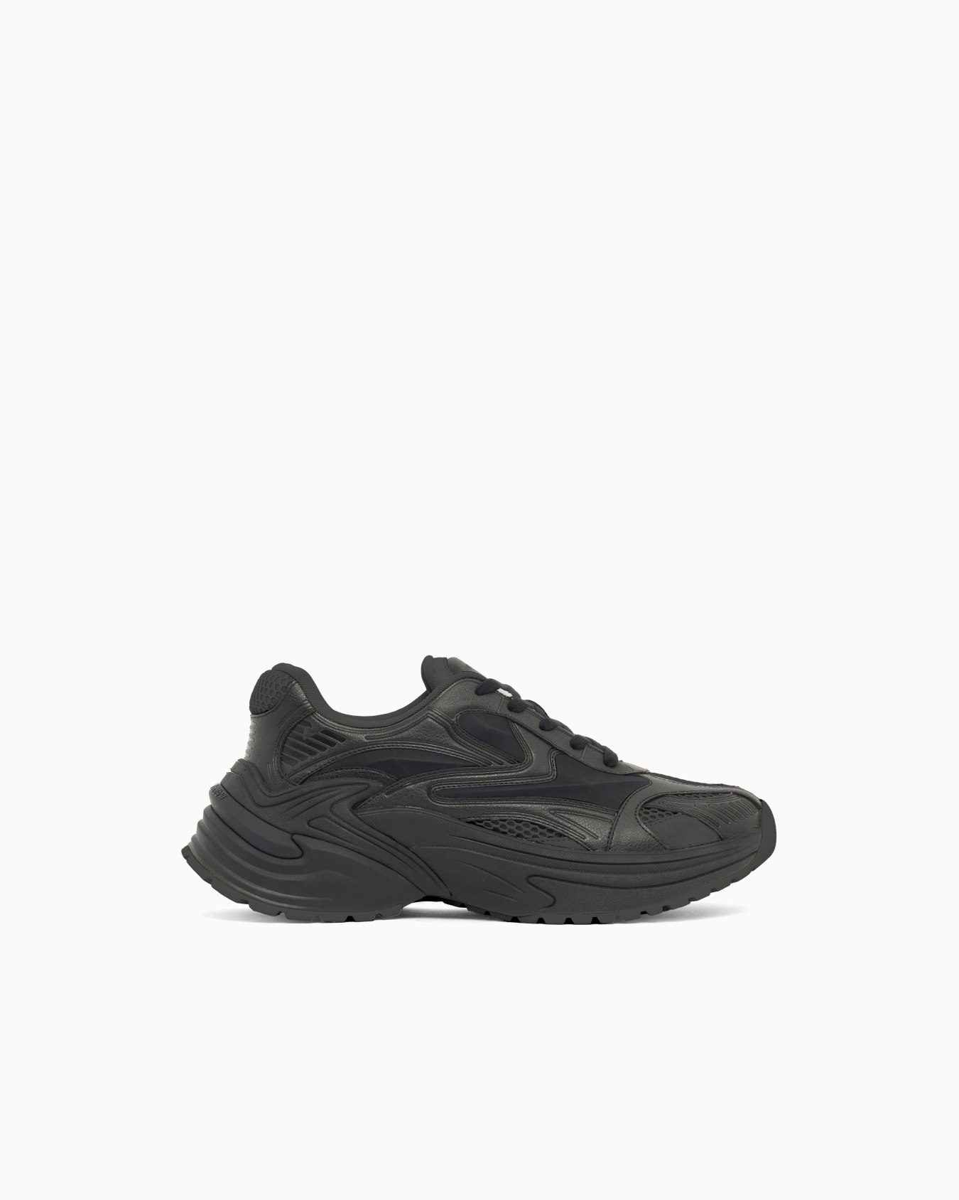 Sneakers en mesh et cuir suédé Diapositive 0