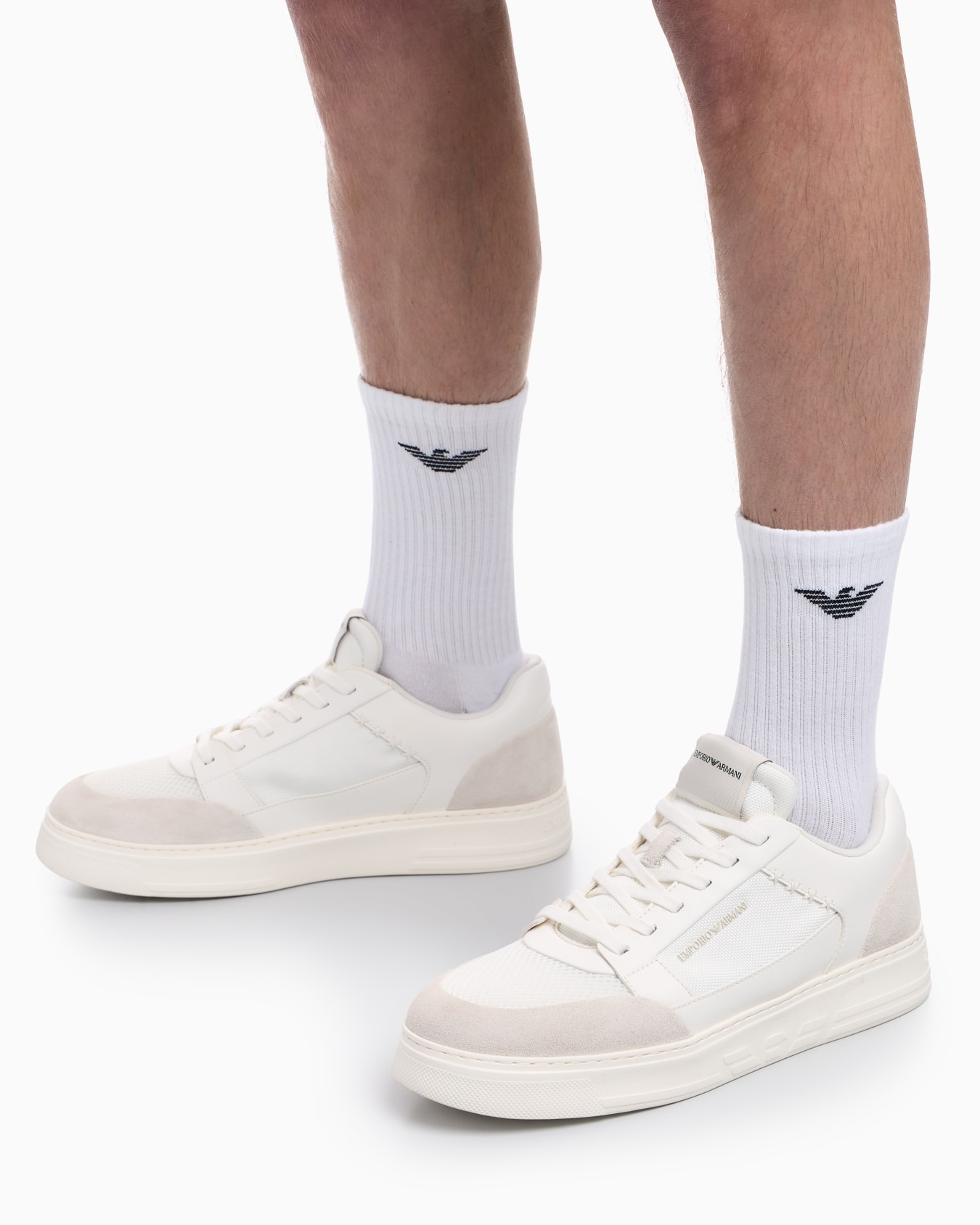 スニーカー コーデュラ スエードディテール スライドする 7