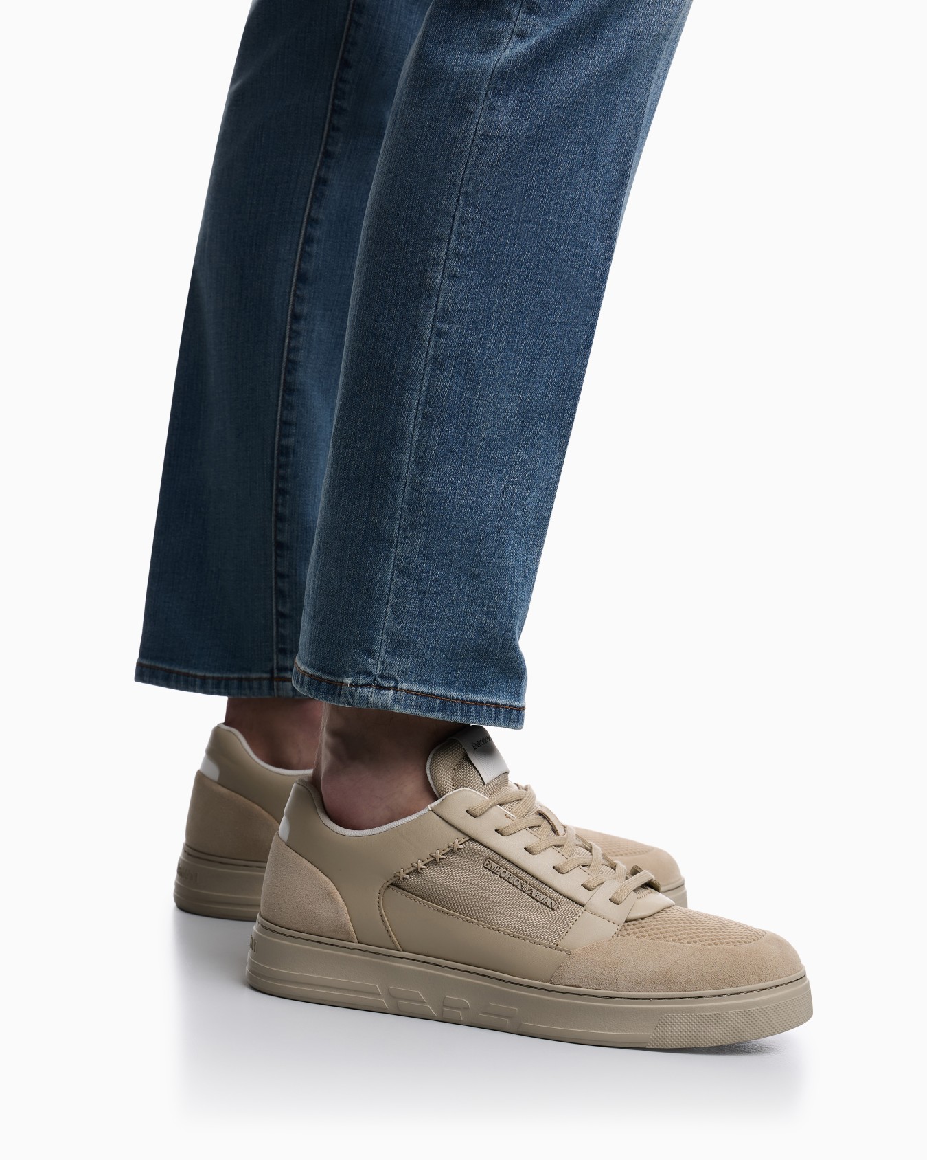 Cordura sneakers with suede details Slide 6