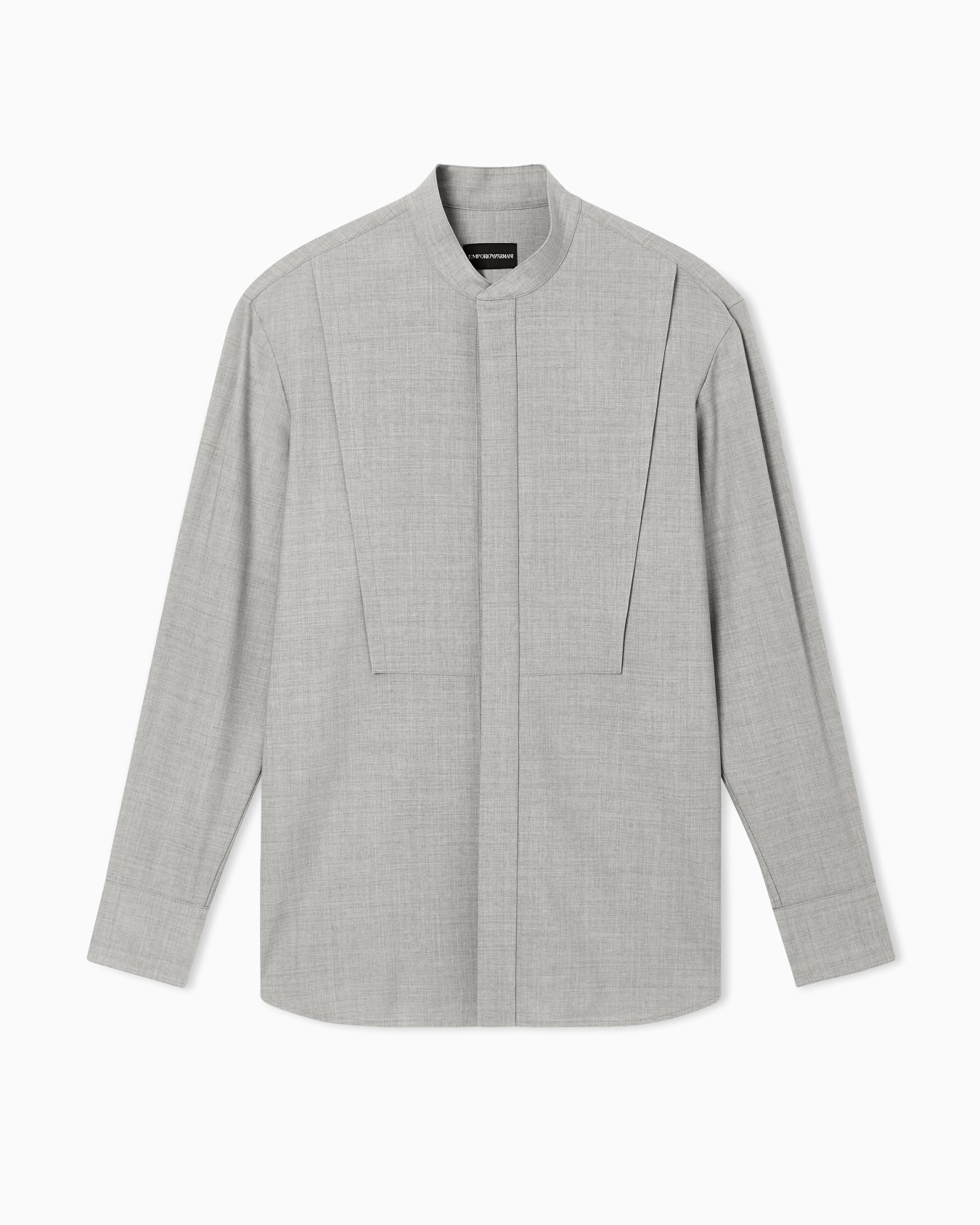 グルカラーシャツ バージンウールキャンバス ソフト仕上げ スライドする 0