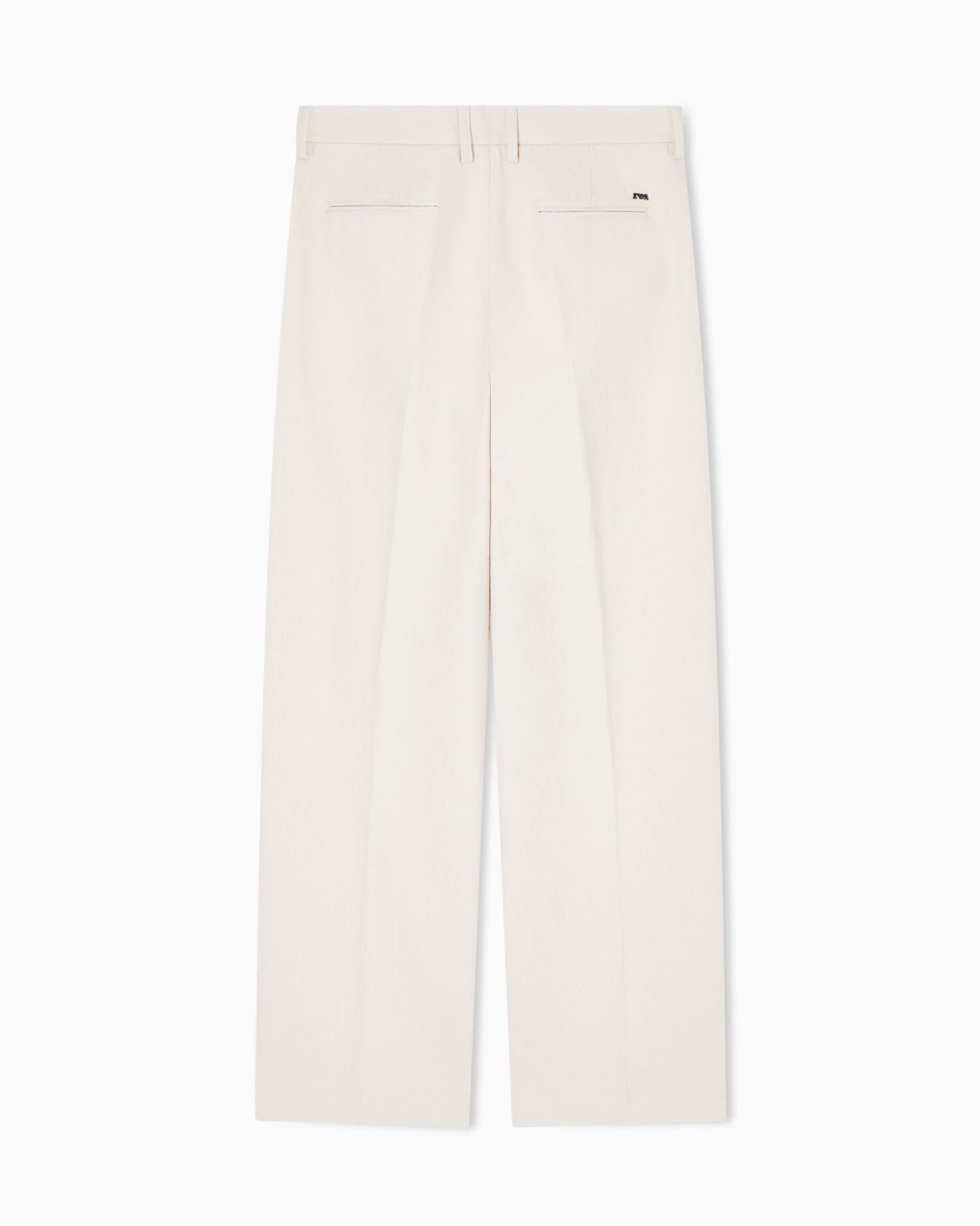 Cotton bull trousers with pleats Slide 3