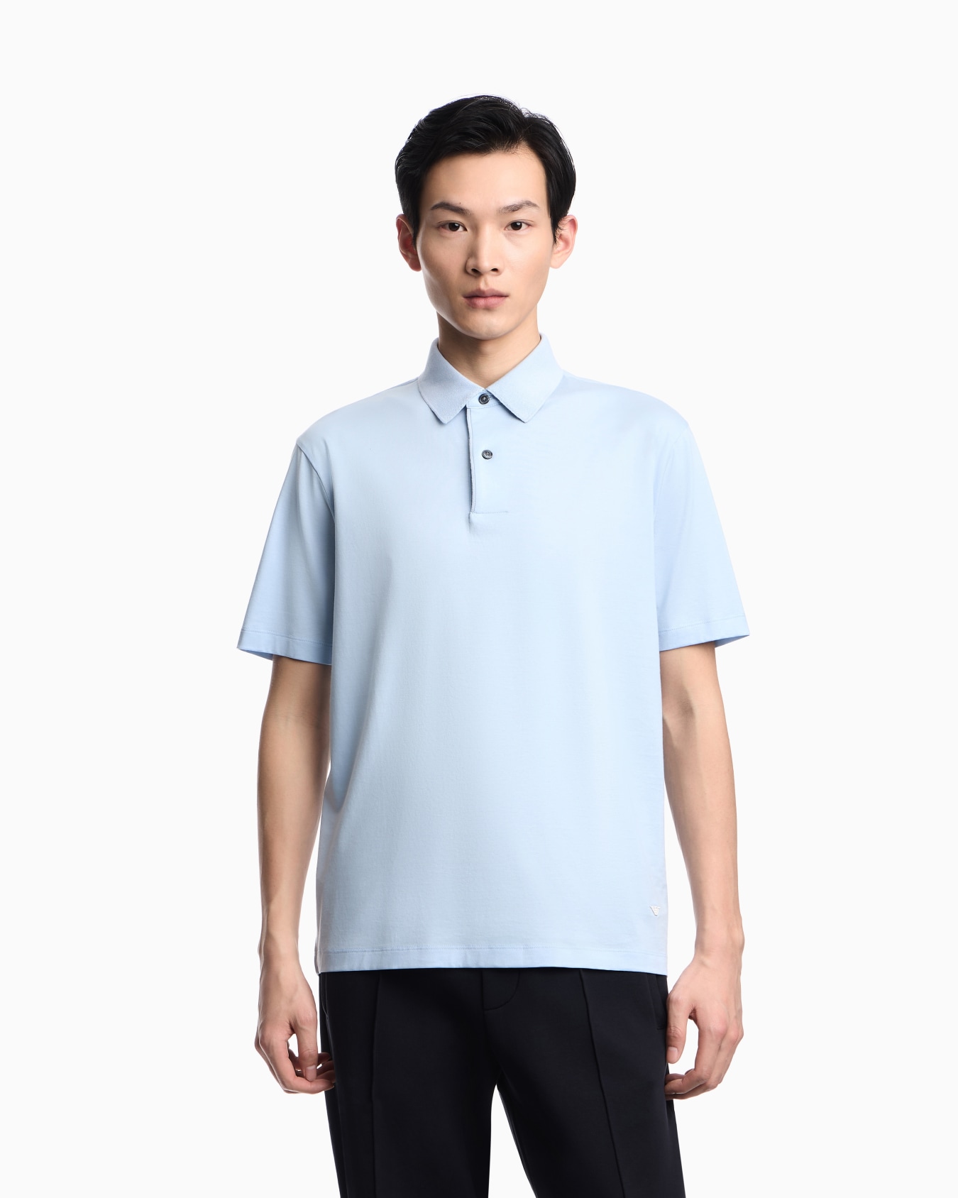 Loose-fit polo shirt in light jersey Diapositiva 3