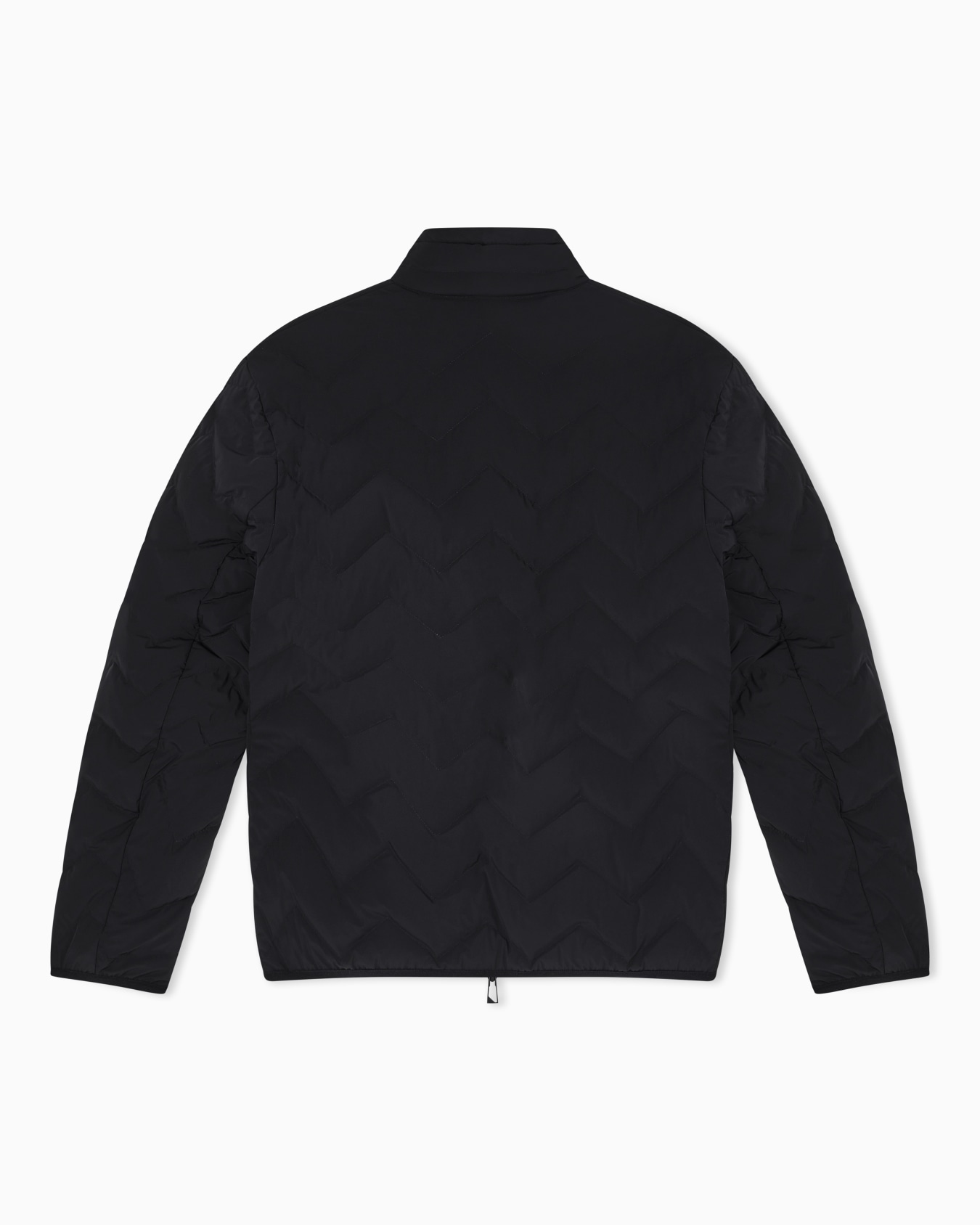 Water-repellent chevron quilted nylon spandex down jacket  Slide 2