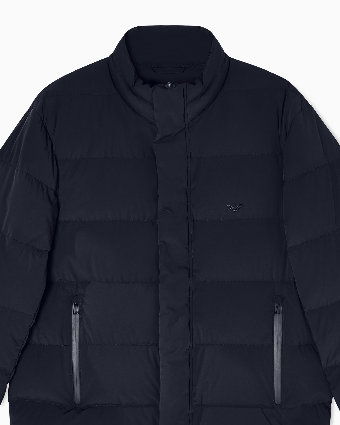 Water-repellent quilted nylon spandex down jacket  Slide 4