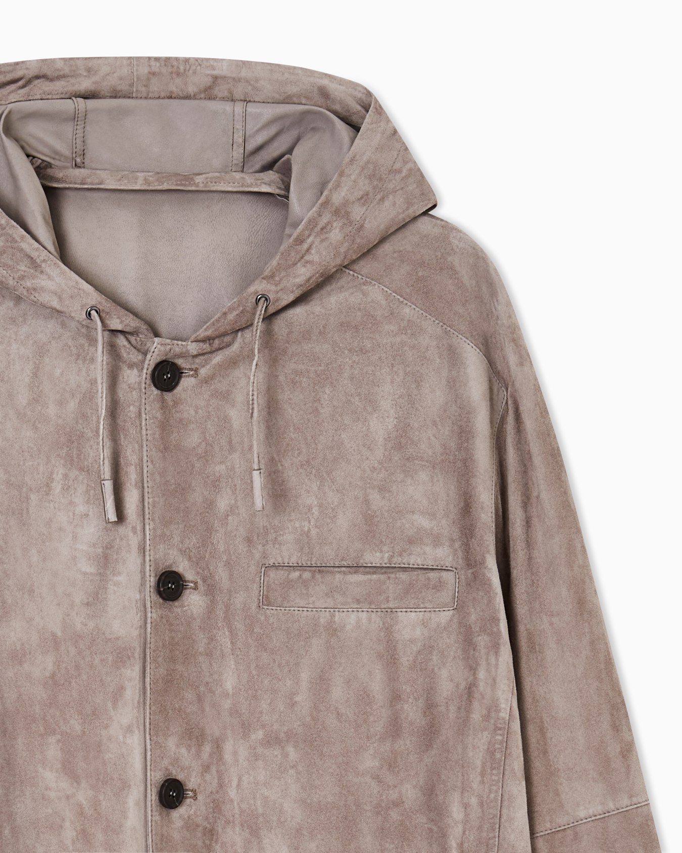 Goat suede blouson with hood Diapositive 4