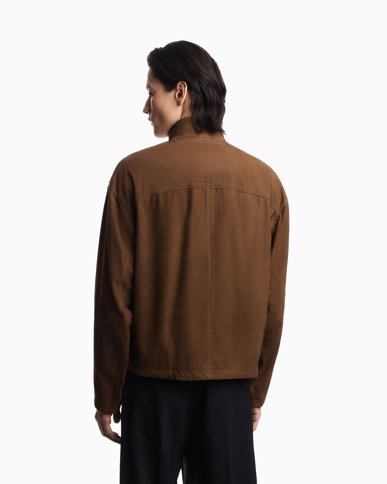 Perforated goat suede blouson Slide 2