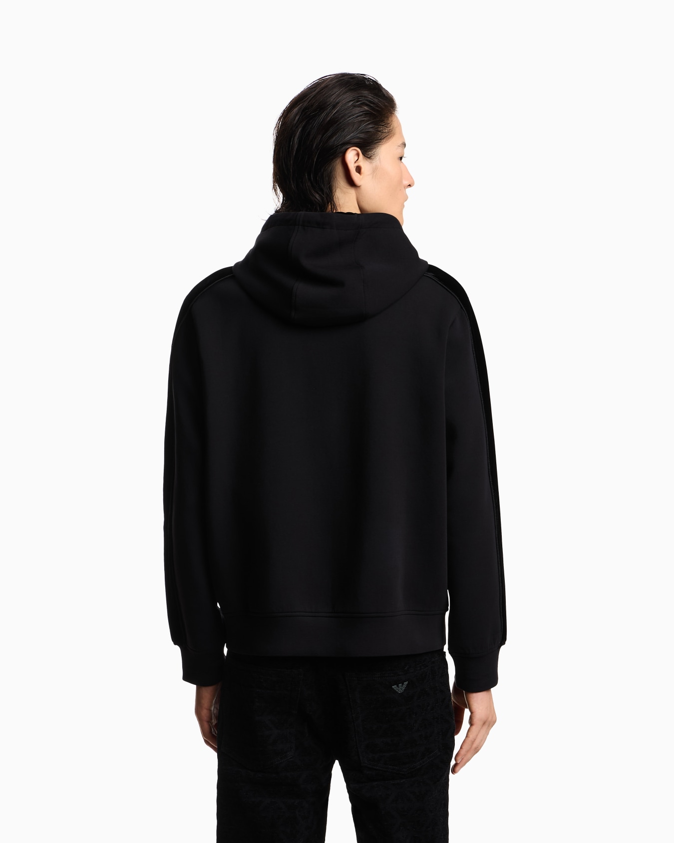 Lunar New Year double-jersey hooded zip-up sweatshirt with patch and tape Slide 2