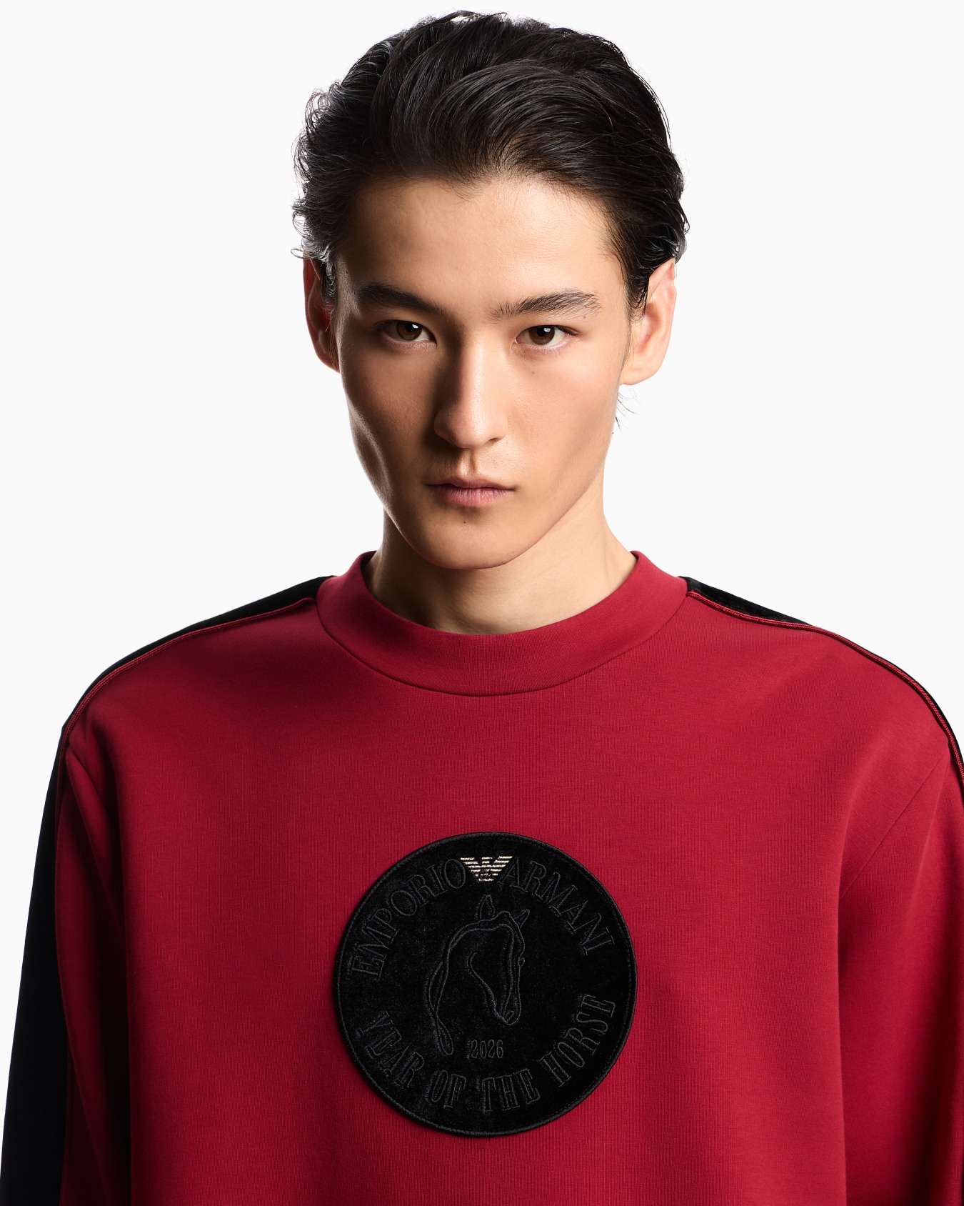 Felpa in double jersey con tape e maxi patch Lunar New Year Slide 4