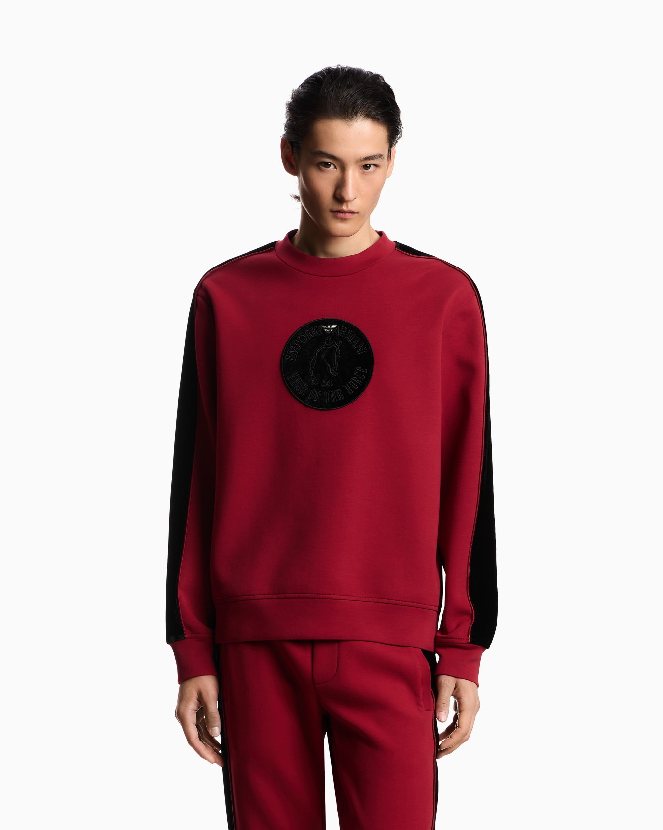 Felpa in double jersey con tape e maxi patch Lunar New Year Slide 3