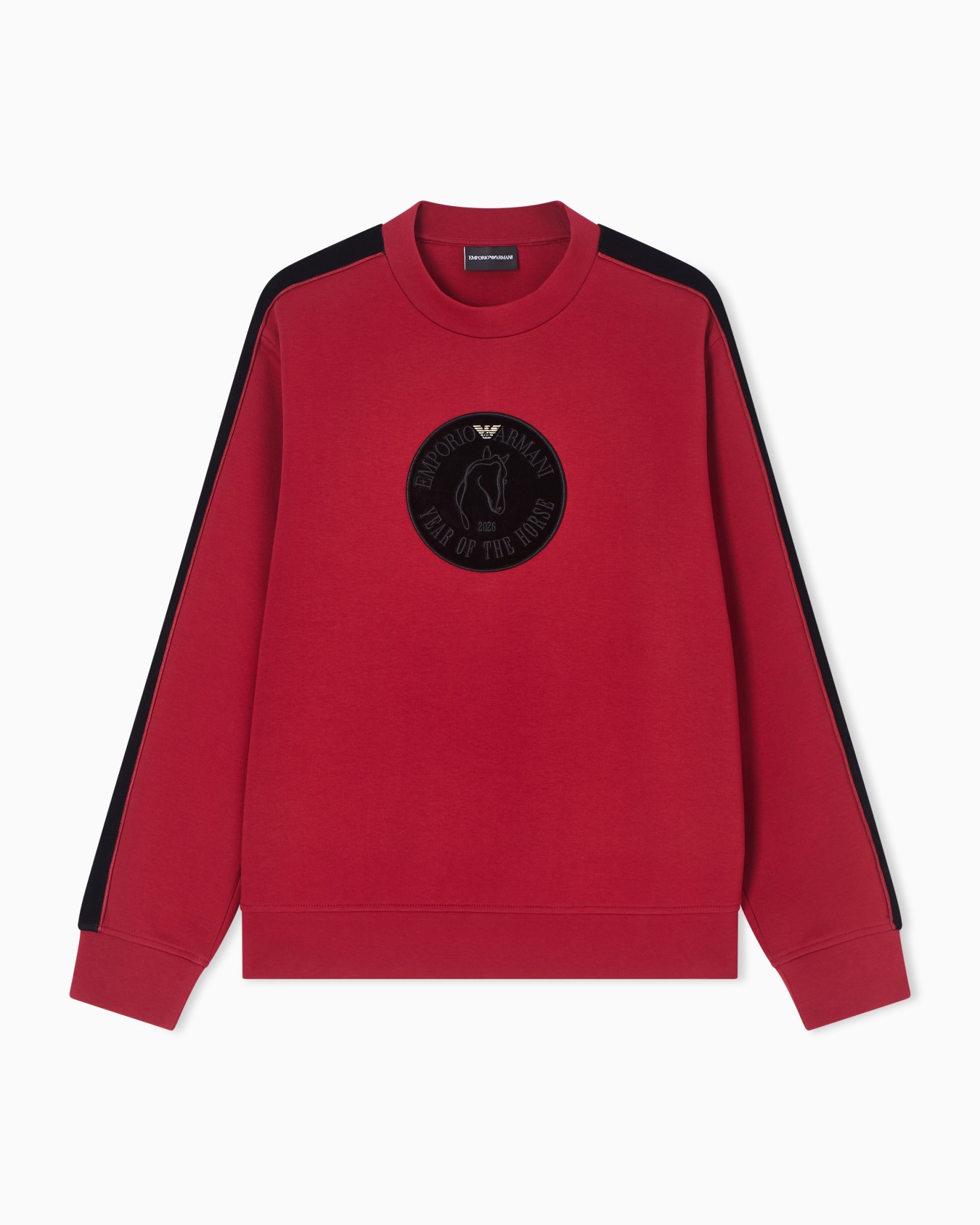 Felpa in double jersey con tape e maxi patch Lunar New Year Slide 0