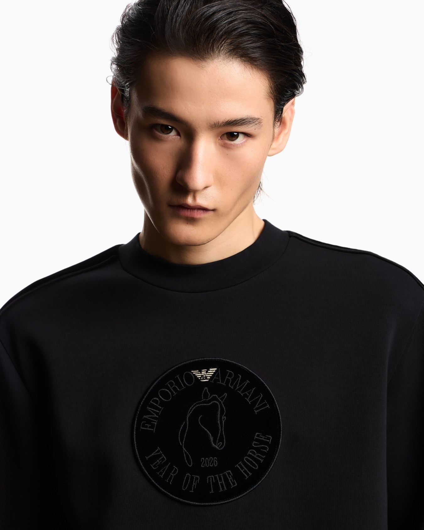 Felpa in double jersey con tape e maxi patch Lunar New Year Slide 4