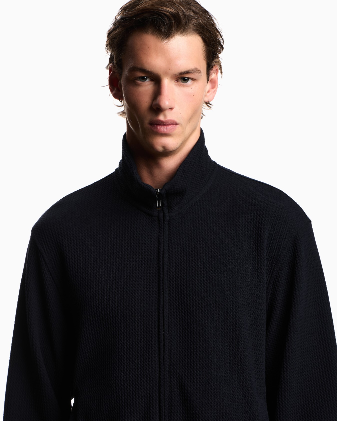 Sweatshirt in stretch technical fabric Slide 4